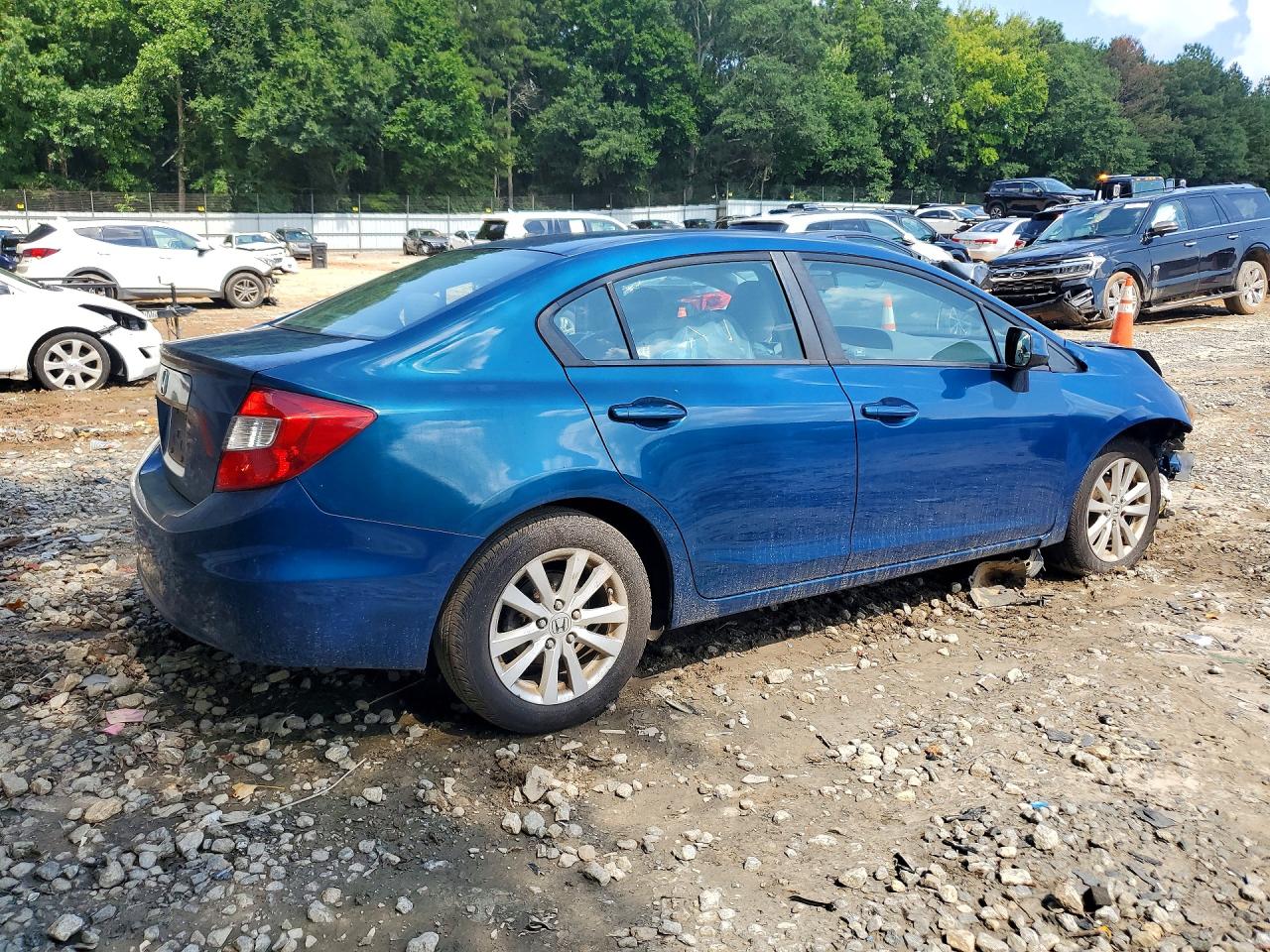2012 Honda Civic Ex Синий vin: 2HGFB2F82CH554610