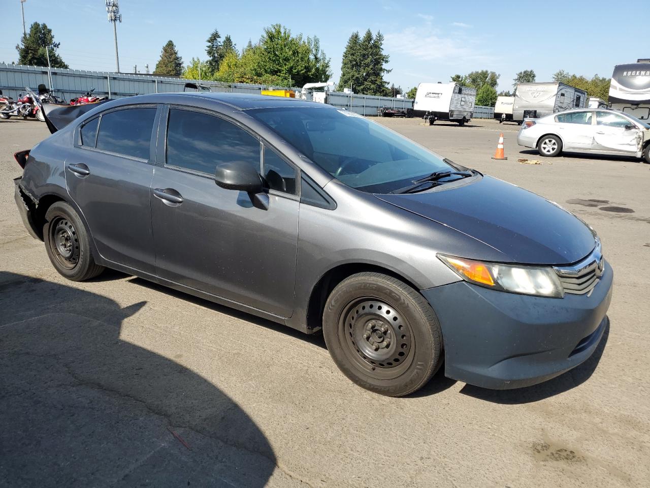 2012 Honda Civic Ex Charcoal vin: 2HGFB2F82CH556454