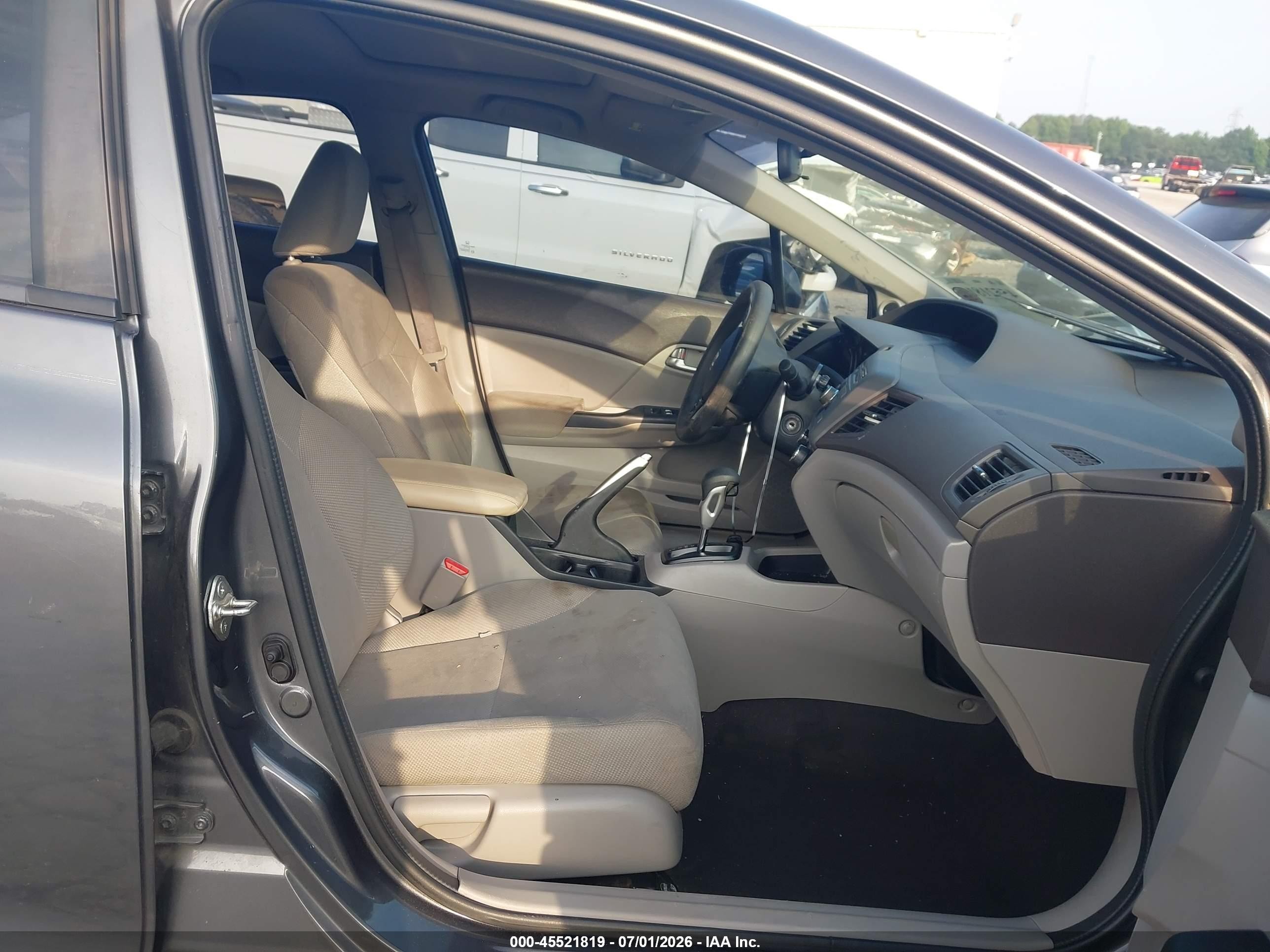 2012 Honda Civic Ex Gray vin: 2HGFB2F82CH573044