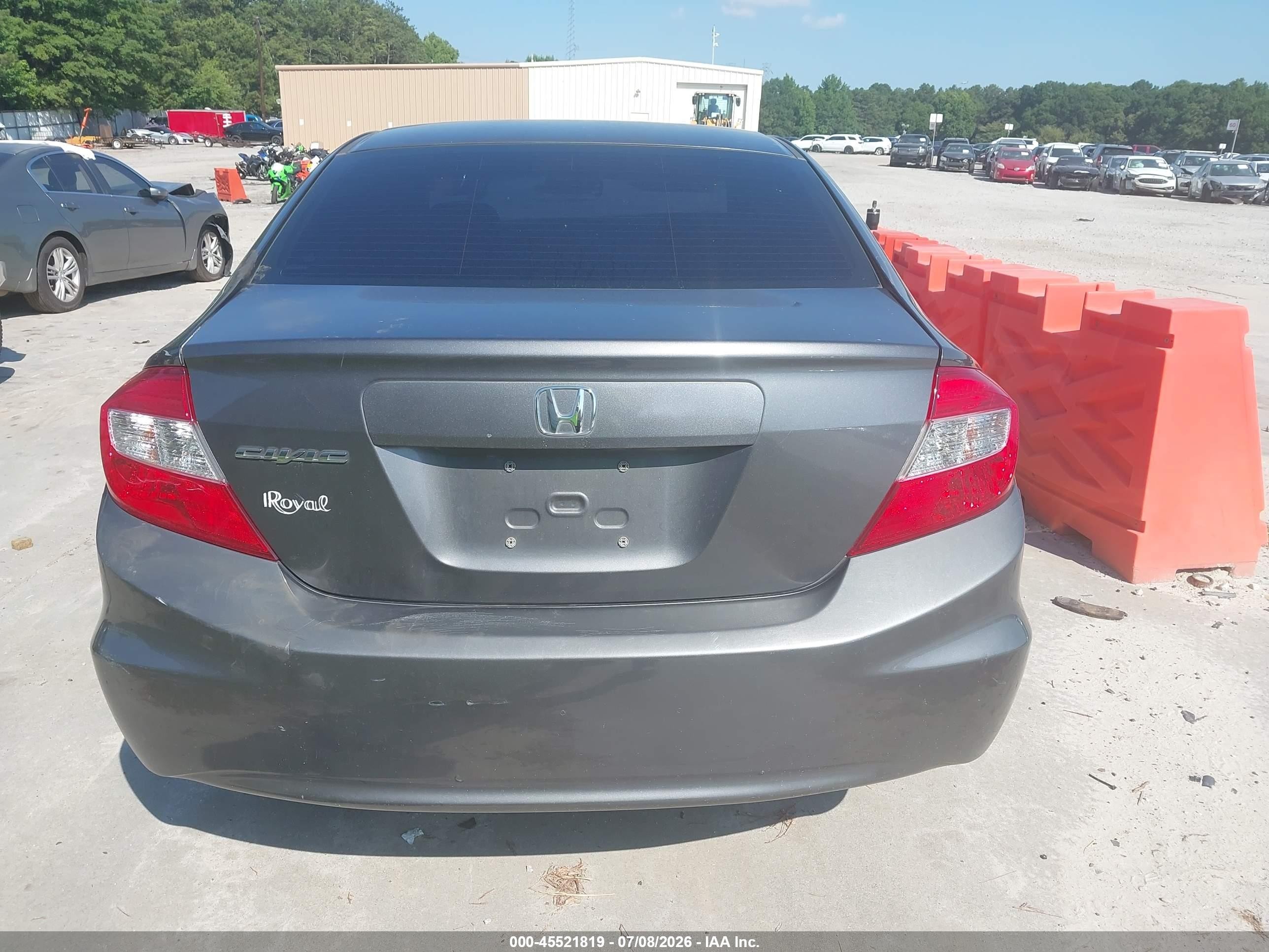 2012 Honda Civic Ex Gray vin: 2HGFB2F82CH573044