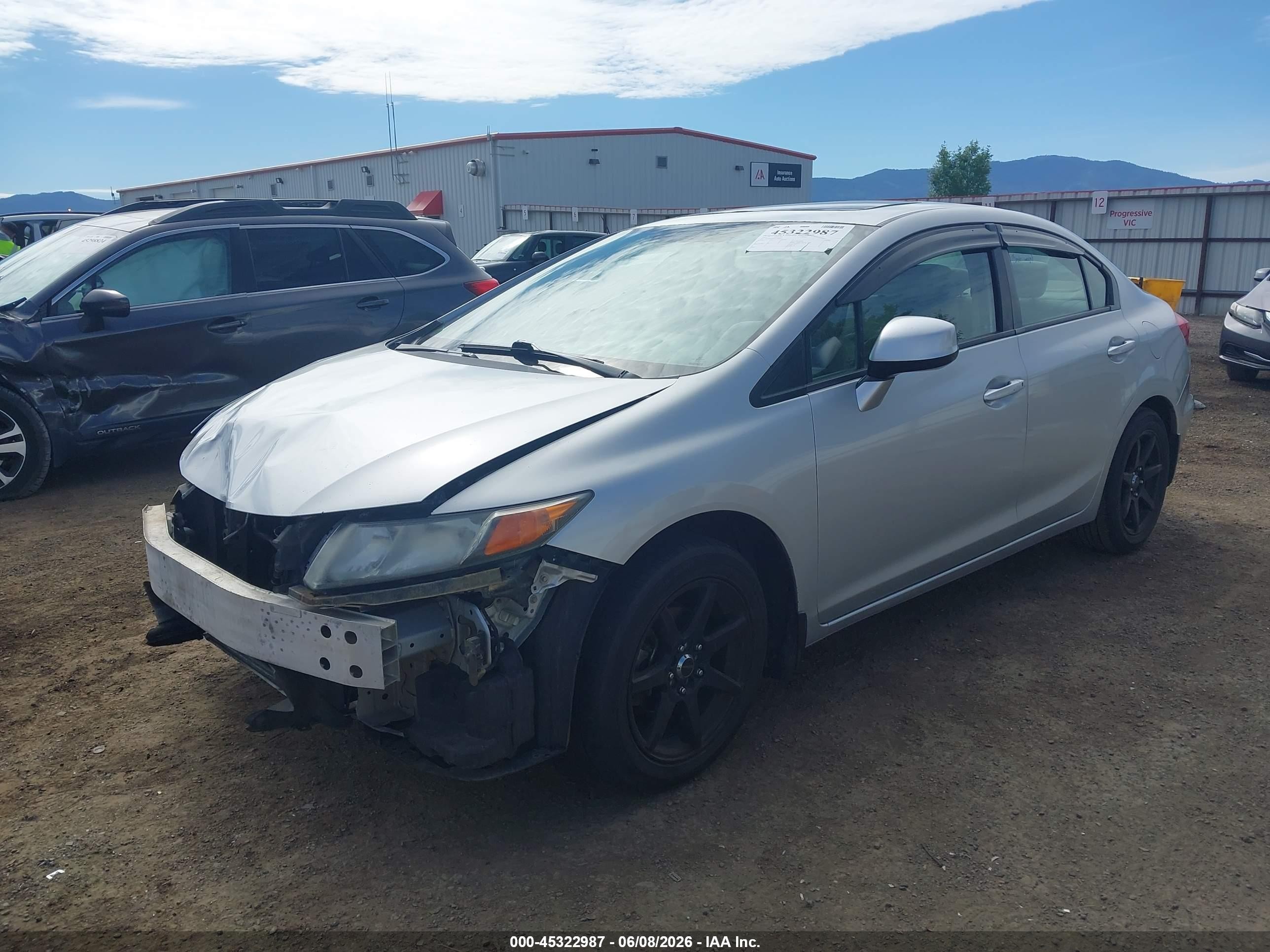 2012 Honda Civic Ex Silver vin: 2HGFB2F82CH588045