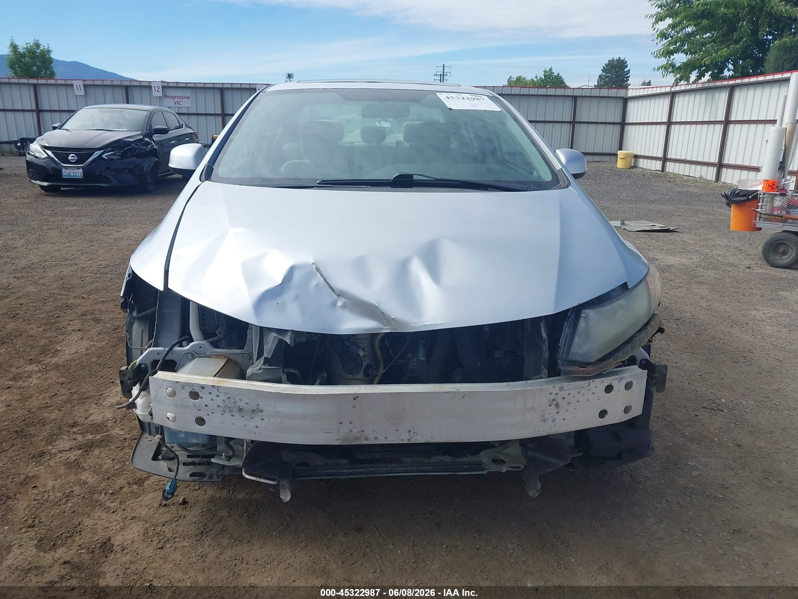 2012 Honda Civic Ex Silver vin: 2HGFB2F82CH588045