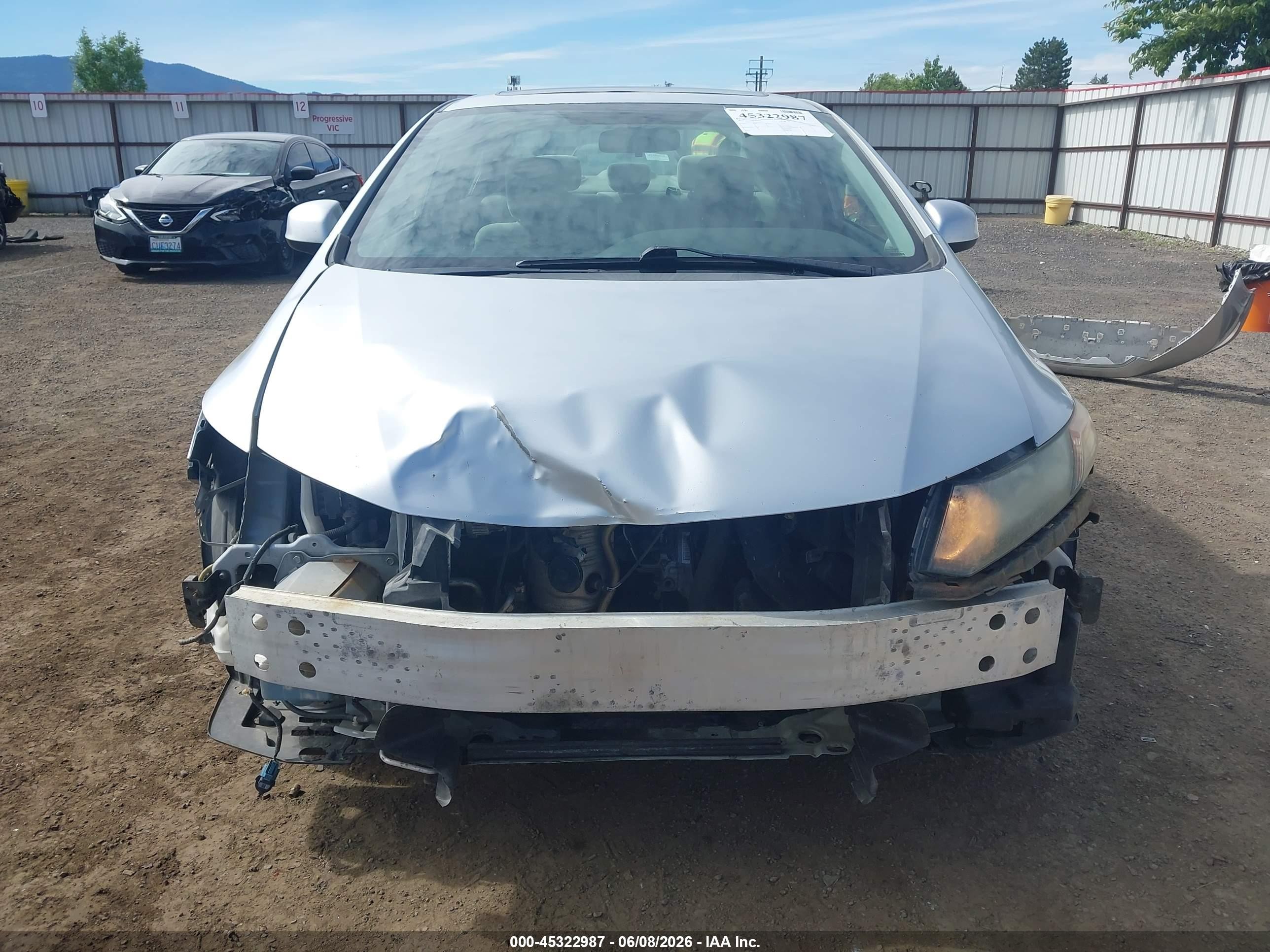 2012 Honda Civic Ex Silver vin: 2HGFB2F82CH588045