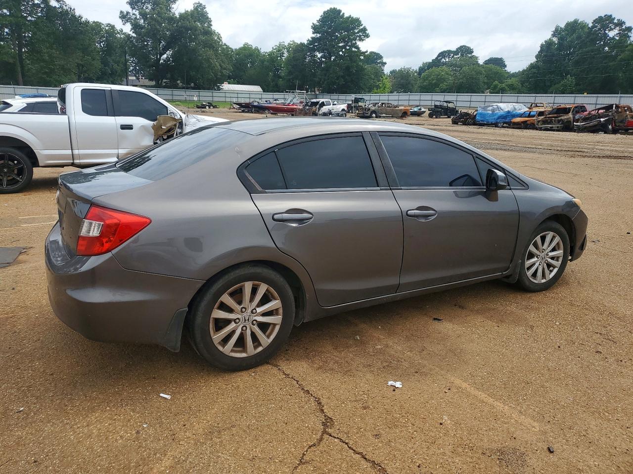2012 Honda Civic Ex Серый vin: 2HGFB2F82CH591463
