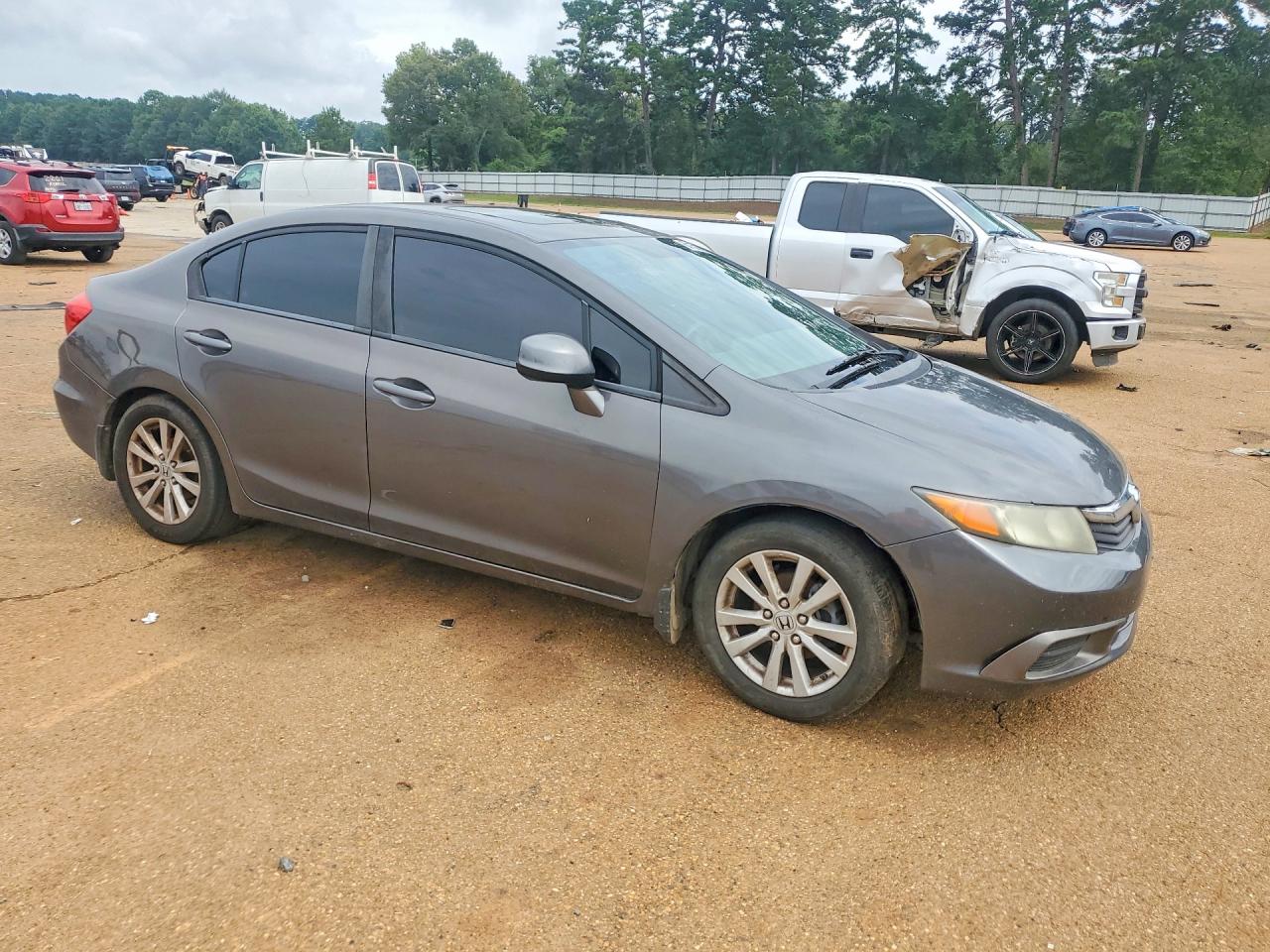 2012 Honda Civic Ex Серый vin: 2HGFB2F82CH591463