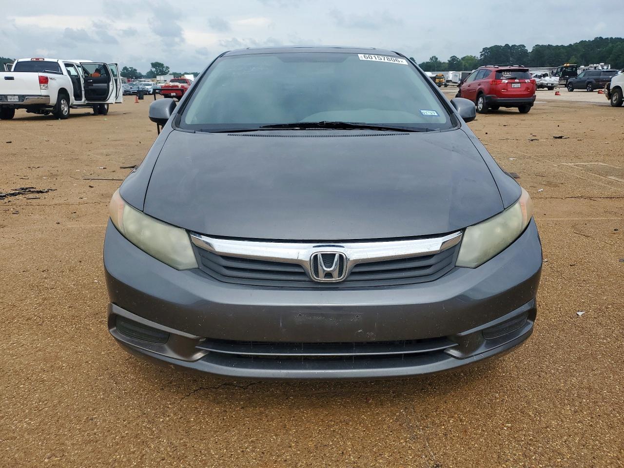 2012 Honda Civic Ex Серый vin: 2HGFB2F82CH591463