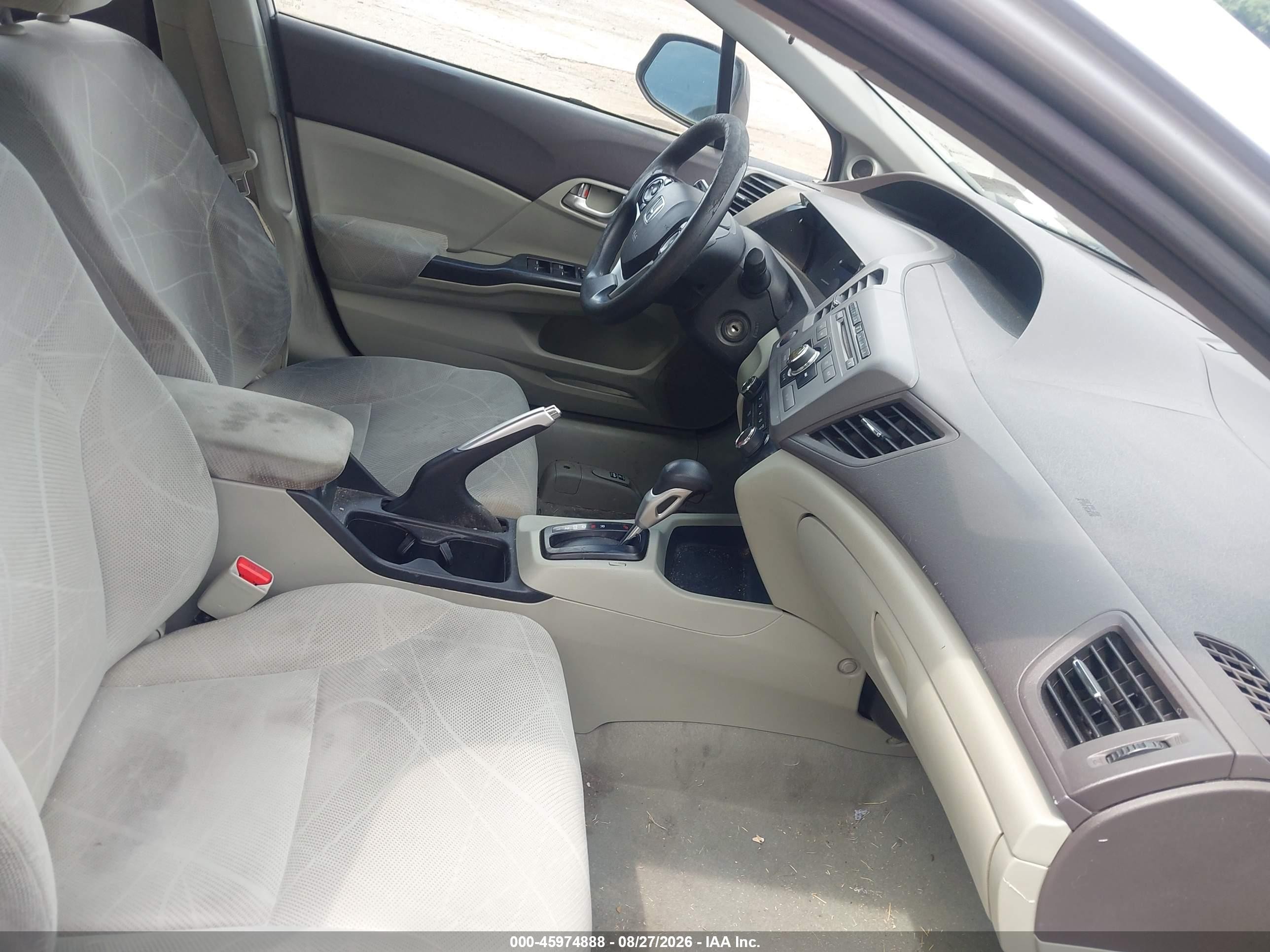 2012 Honda Civic Ex Silver vin: 2HGFB2F82CH602817