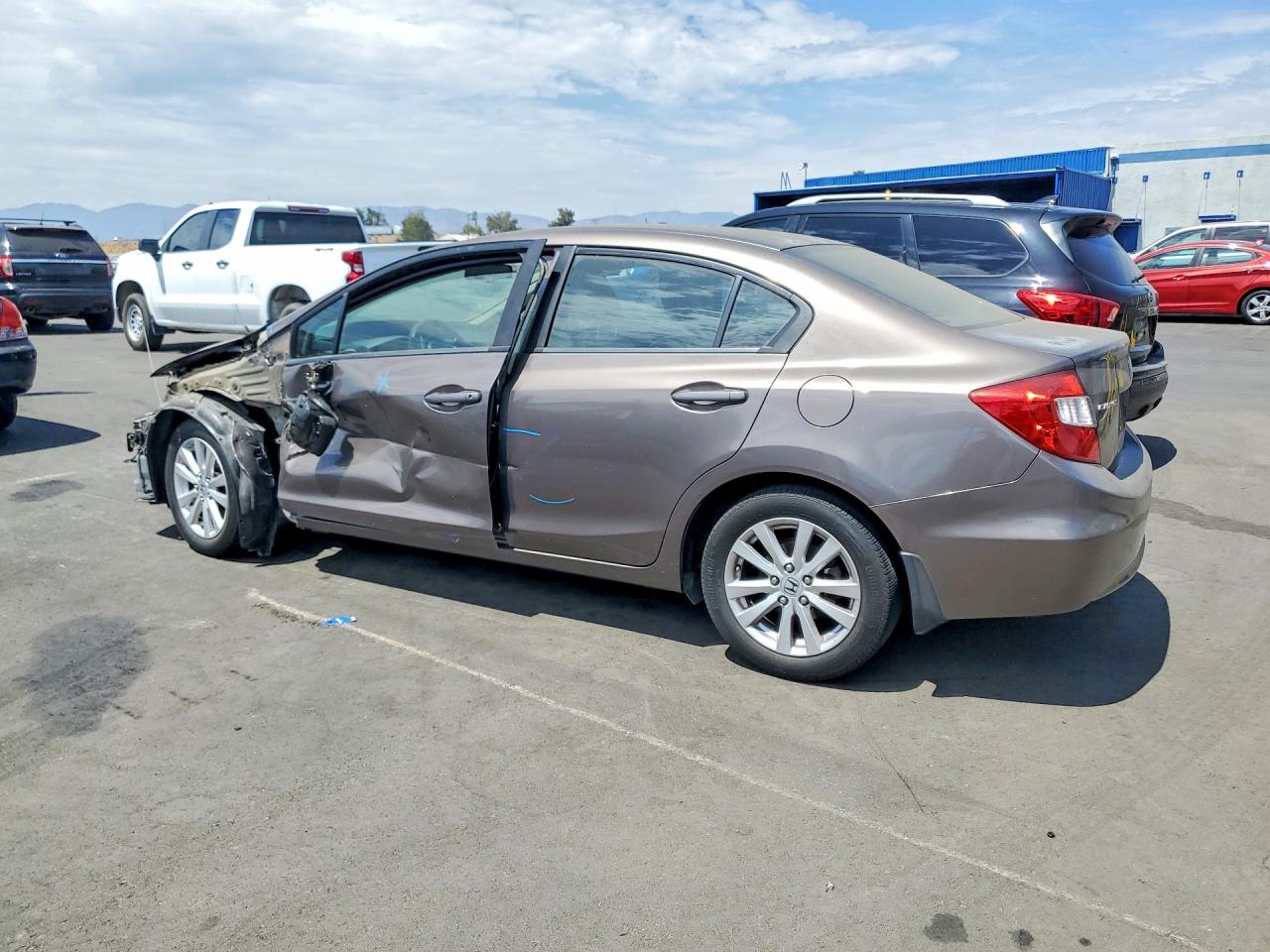 2012 Honda Civic Ex Tan vin: 2HGFB2F82CH610142