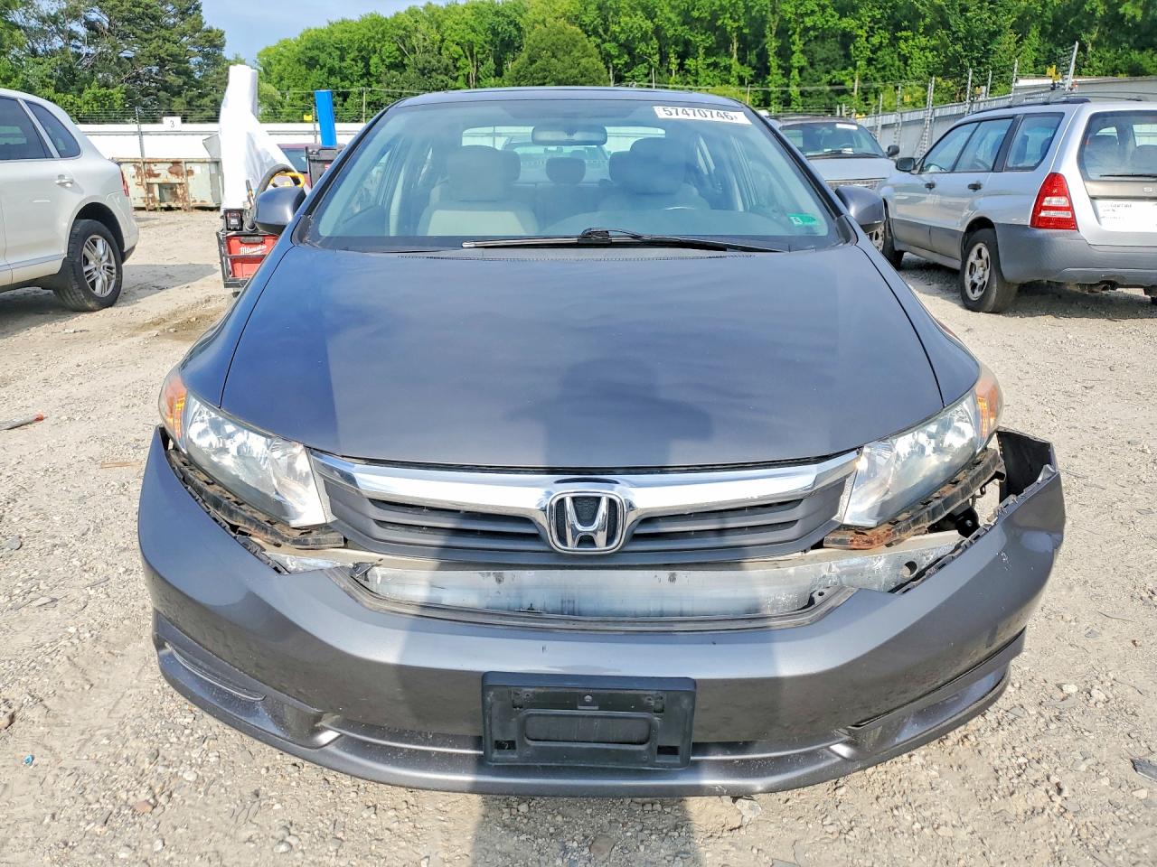 2012 Honda Civic Ex Charcoal vin: 2HGFB2F82CH610285