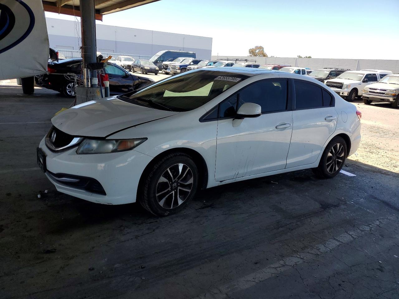 2013 Honda Civic Ex Белый vin: 2HGFB2F82DH503576