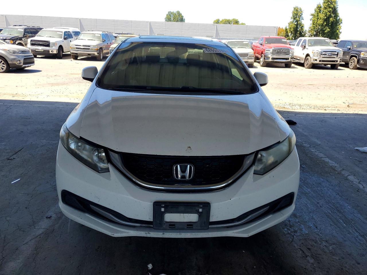 2013 Honda Civic Ex Белый vin: 2HGFB2F82DH503576