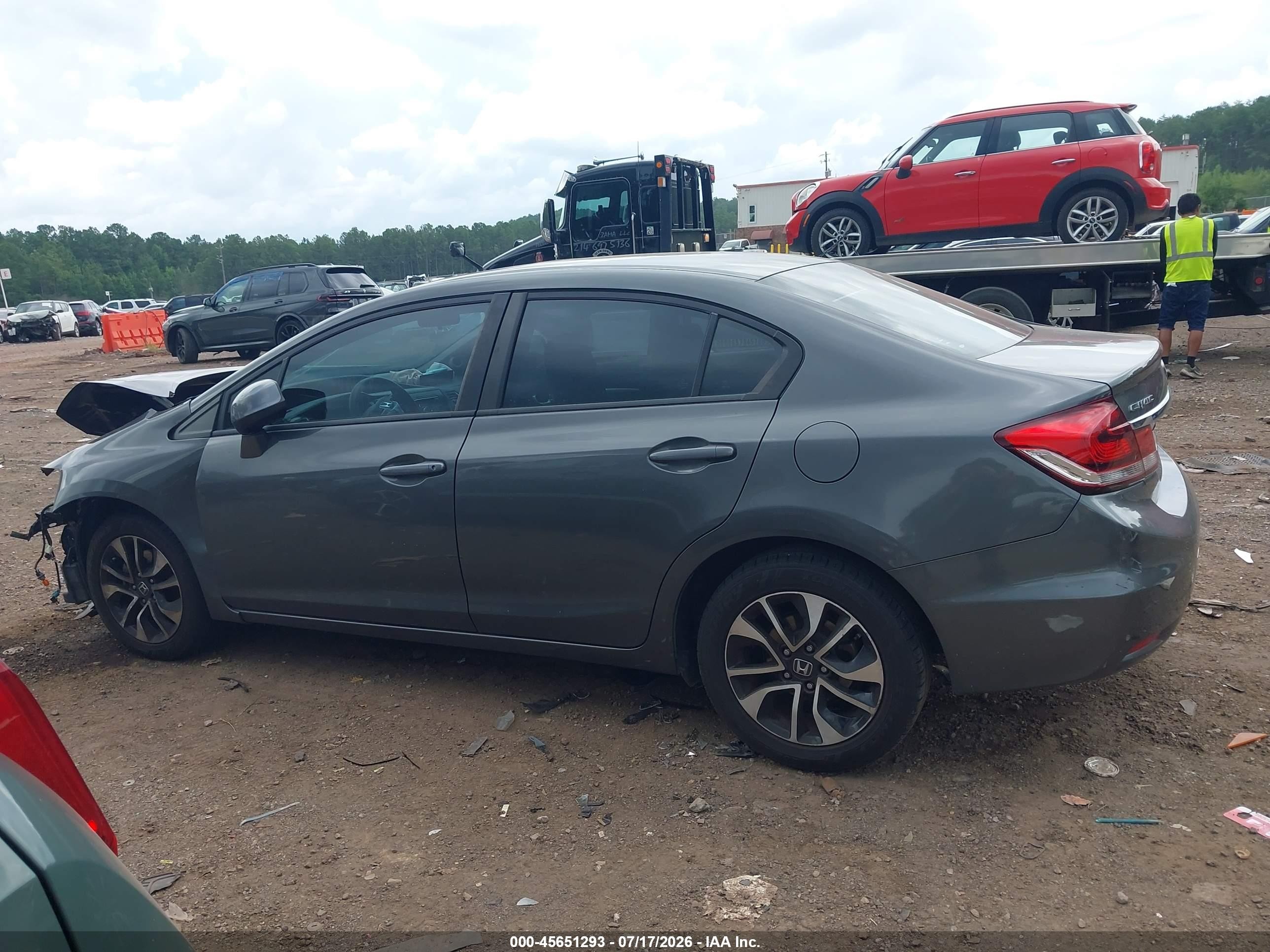 2013 Honda Civic Ex Серый vin: 2HGFB2F82DH504694