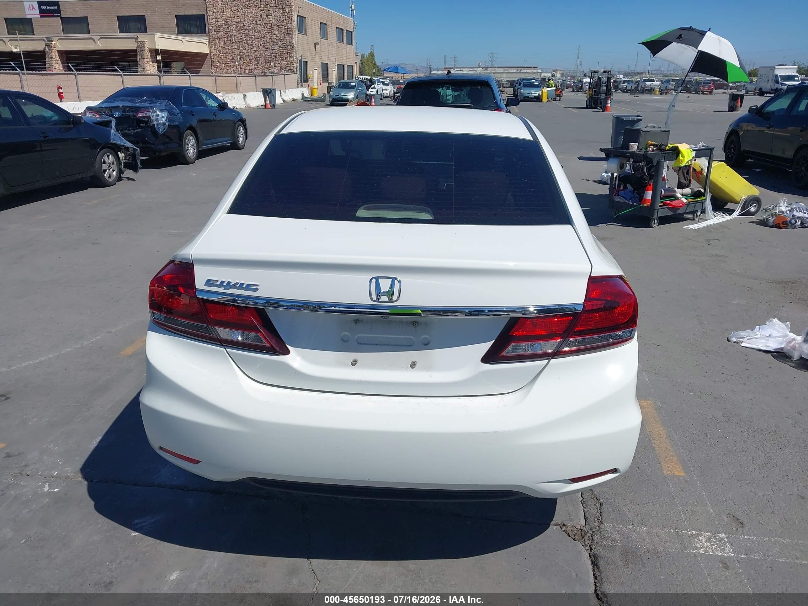 2013 Honda Civic Ex White vin: 2HGFB2F82DH516828