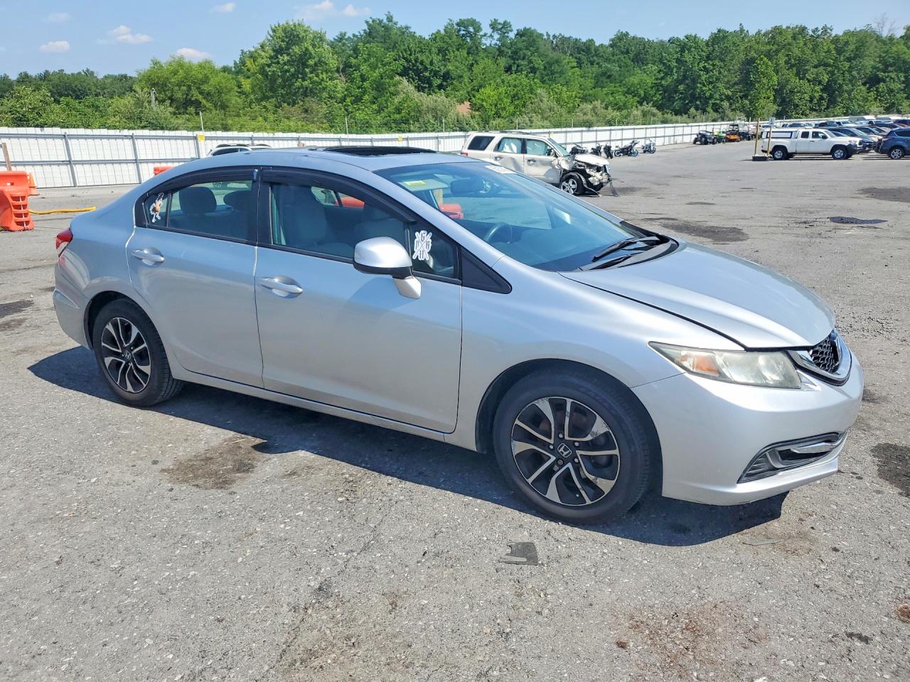 2013 Honda Civic Ex Серебряный vin: 2HGFB2F82DH526047