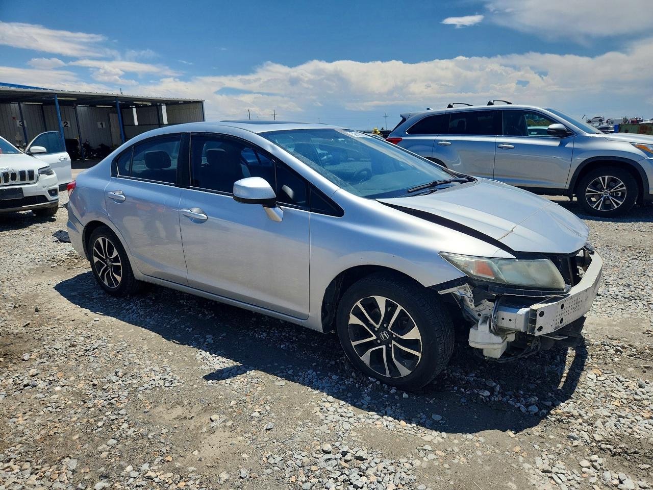 2013 Honda Civic Ex Silver vin: 2HGFB2F82DH531961