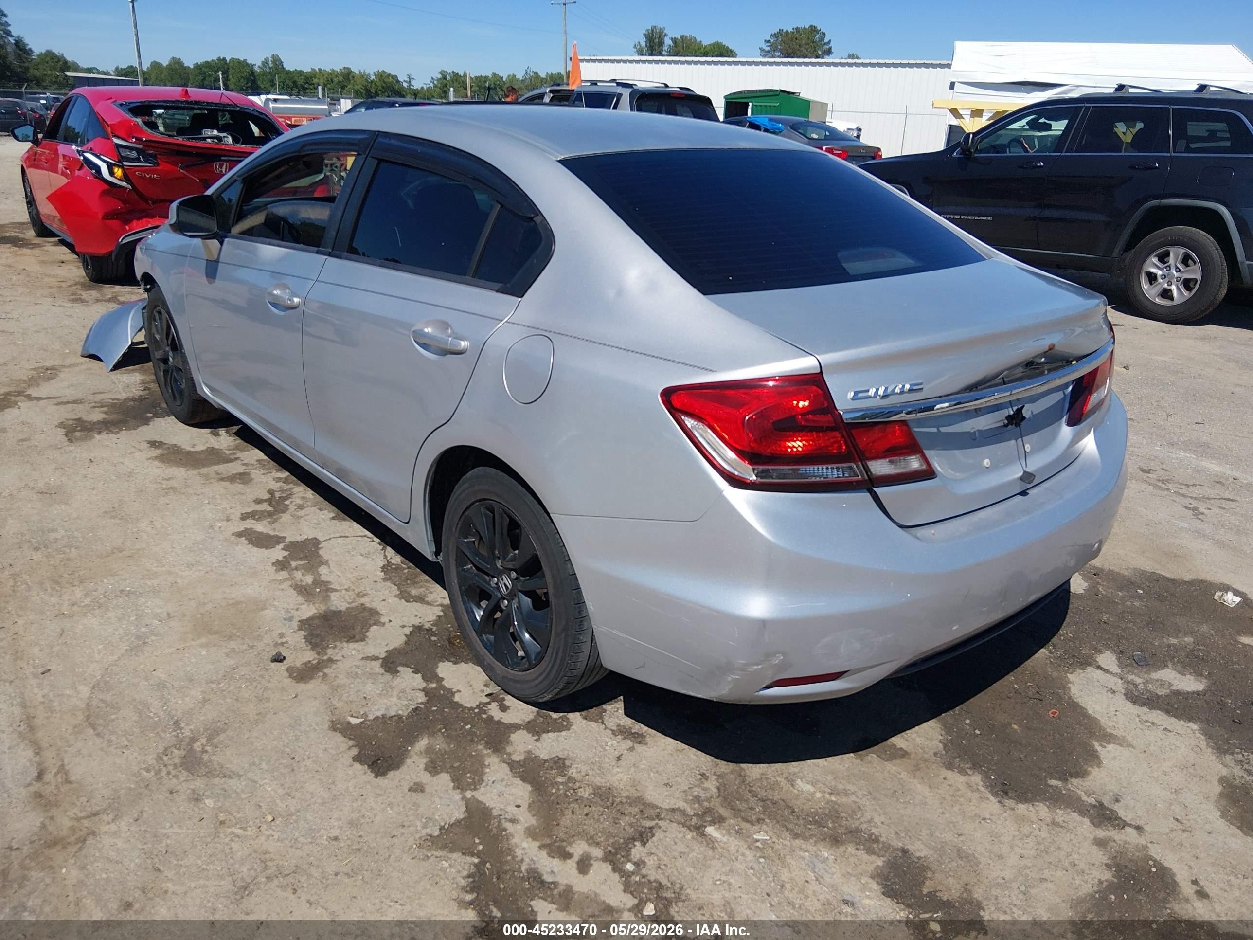 2013 Honda Civic Ex Silver vin: 2HGFB2F82DH536058