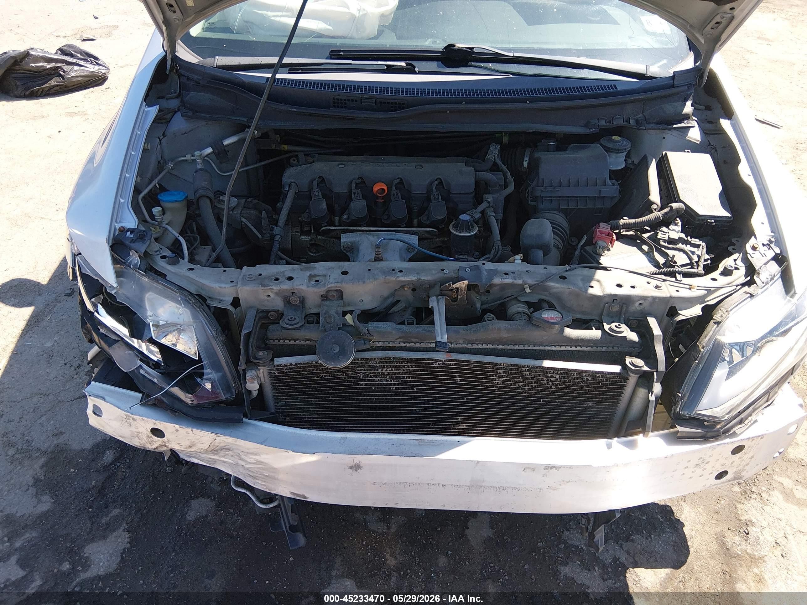 2013 Honda Civic Ex Silver vin: 2HGFB2F82DH536058