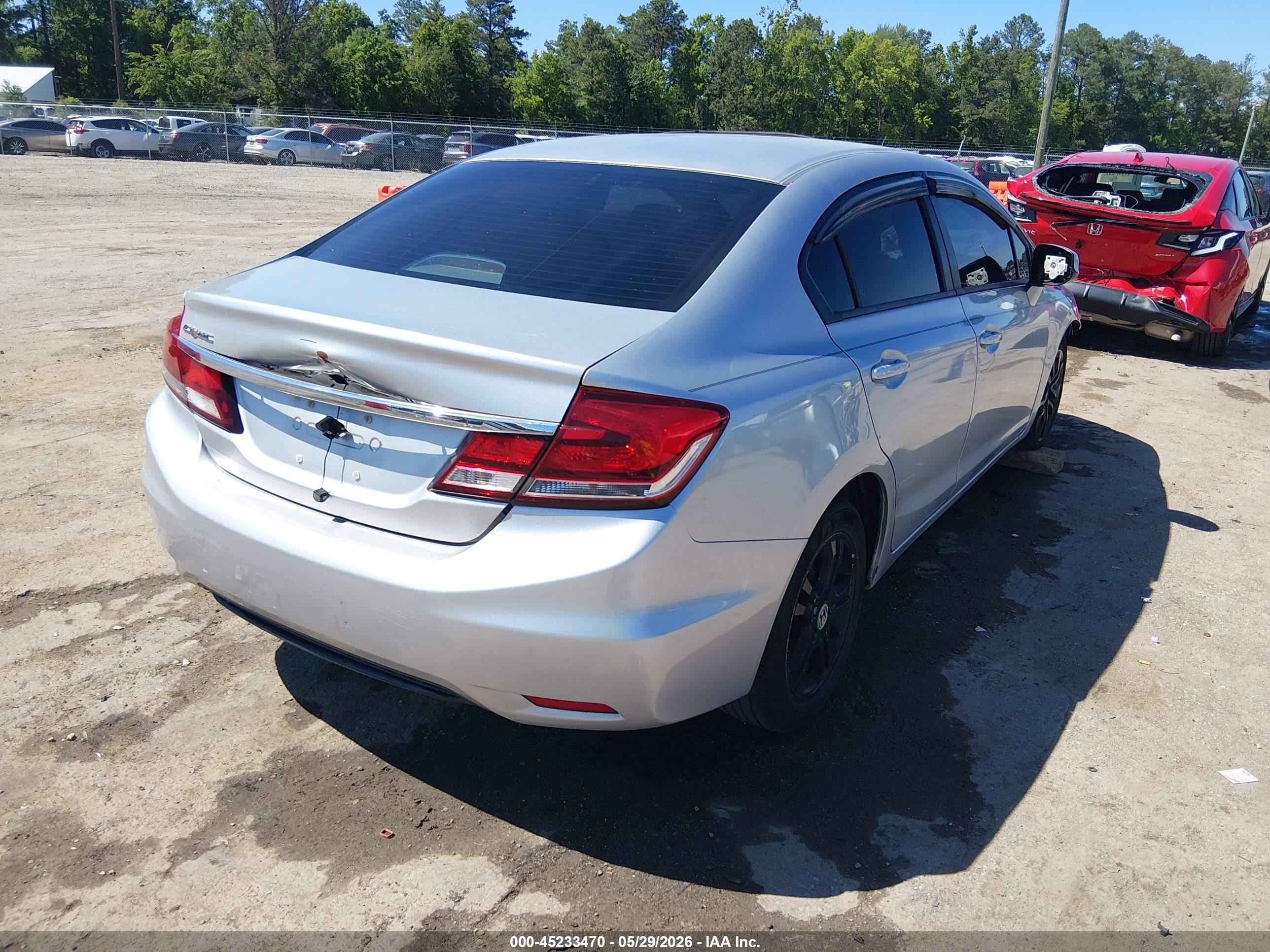 2013 Honda Civic Ex Silver vin: 2HGFB2F82DH536058