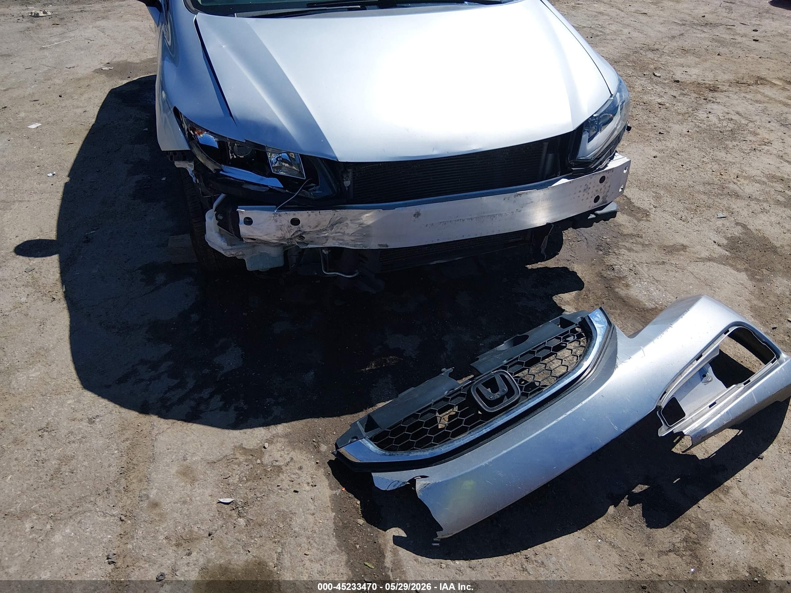 2013 Honda Civic Ex Silver vin: 2HGFB2F82DH536058