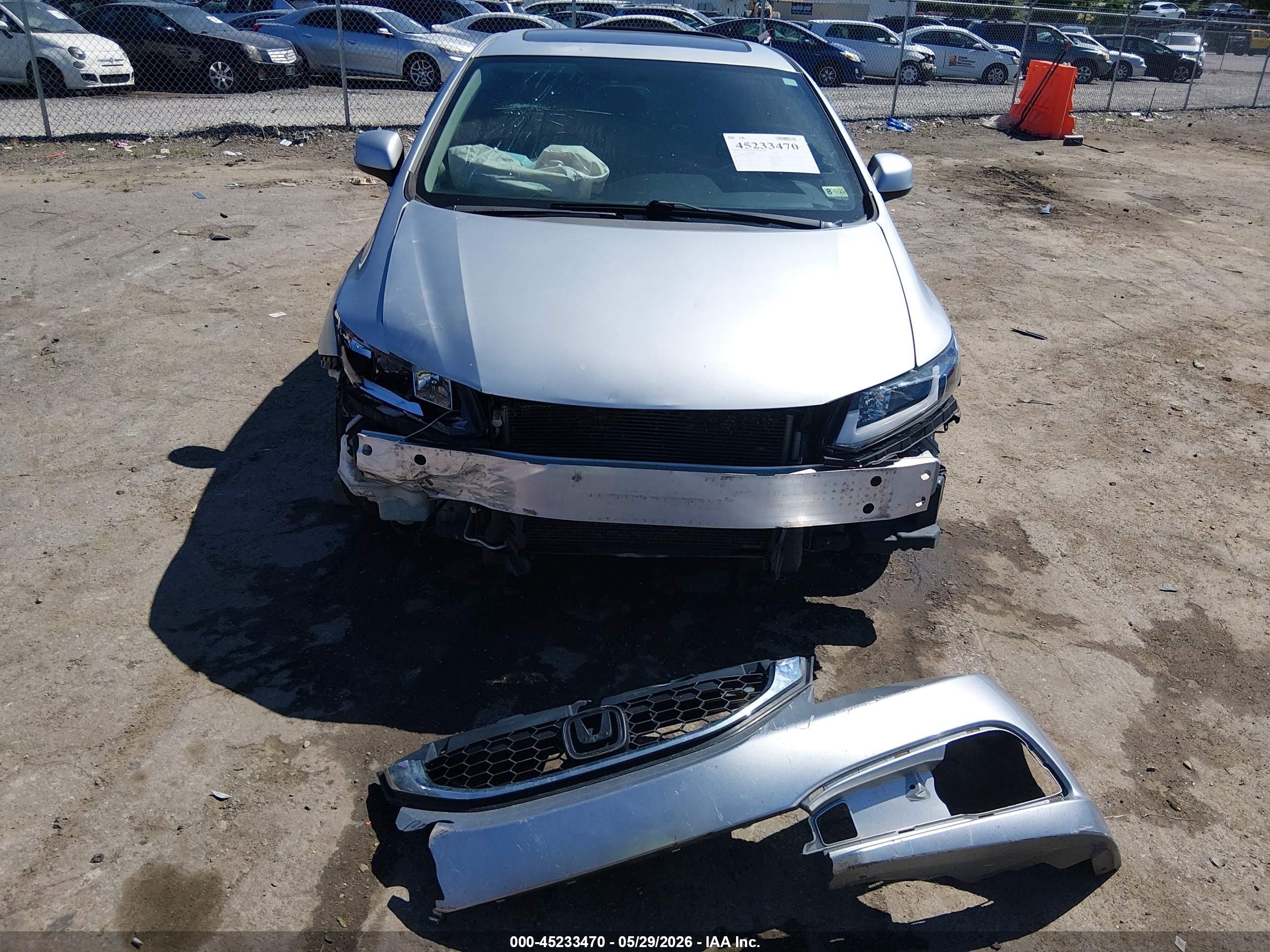 2013 Honda Civic Ex Silver vin: 2HGFB2F82DH536058