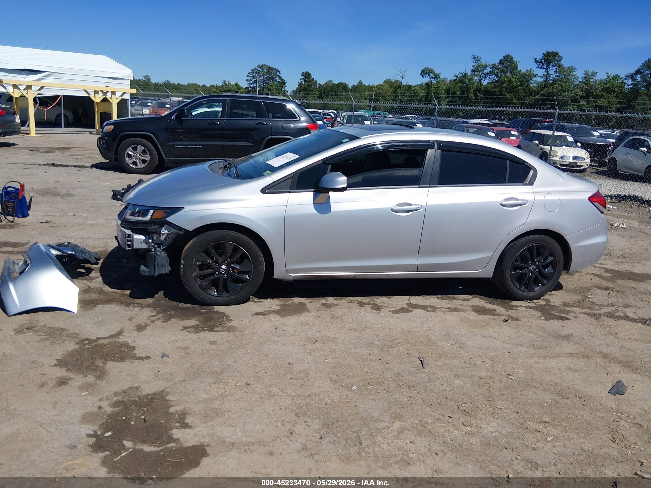 2013 Honda Civic Ex Silver vin: 2HGFB2F82DH536058
