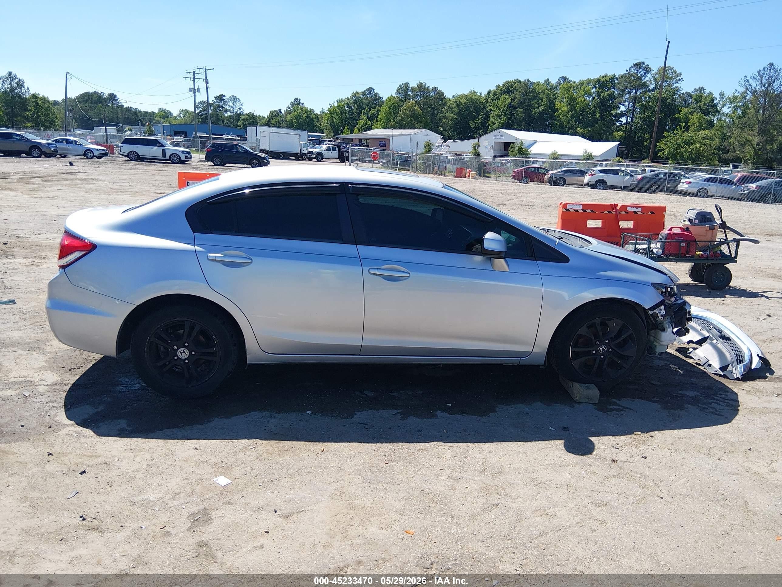 2013 Honda Civic Ex Silver vin: 2HGFB2F82DH536058