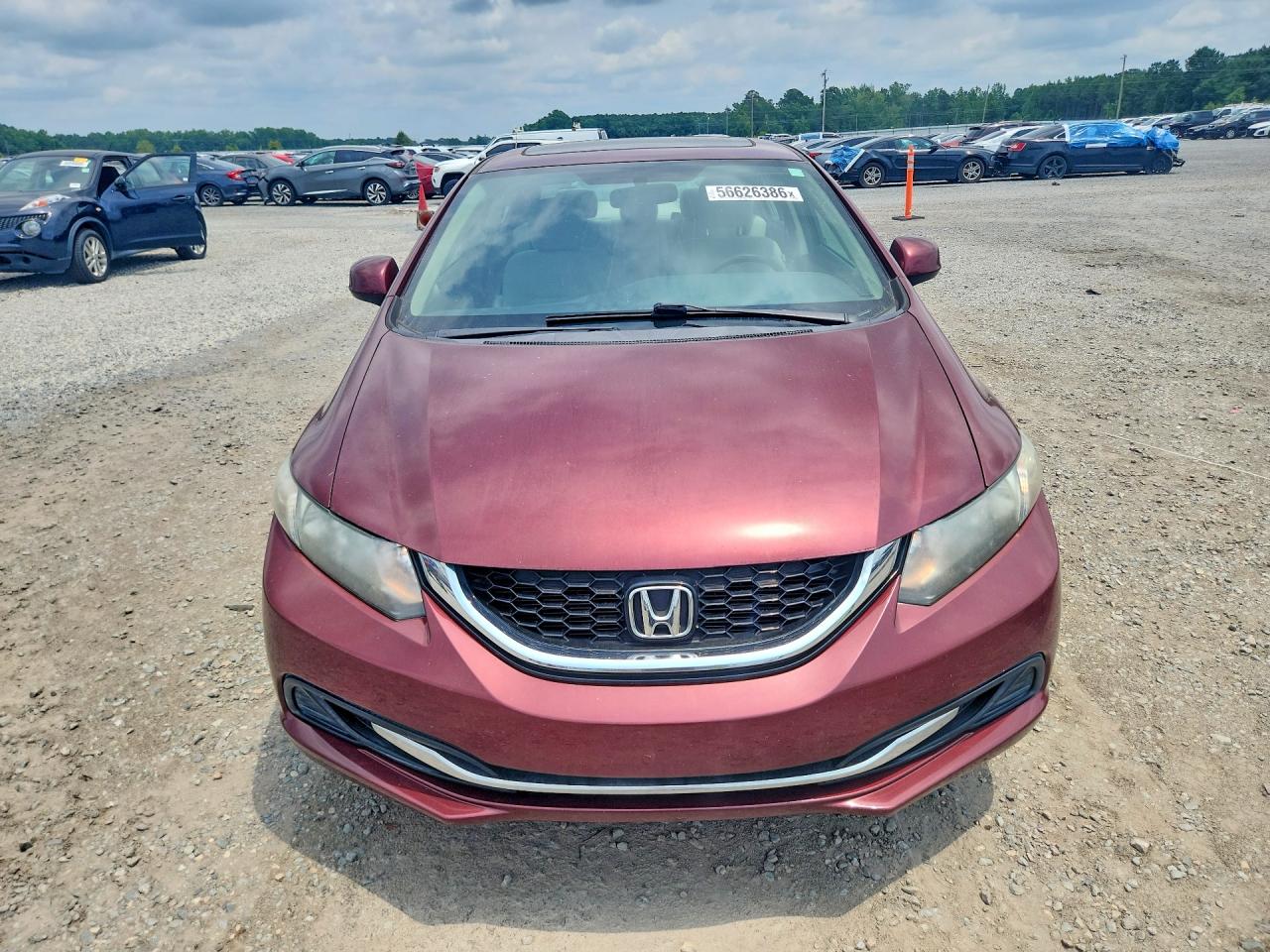 2013 Honda Civic Ex Бордовый vin: 2HGFB2F82DH557699