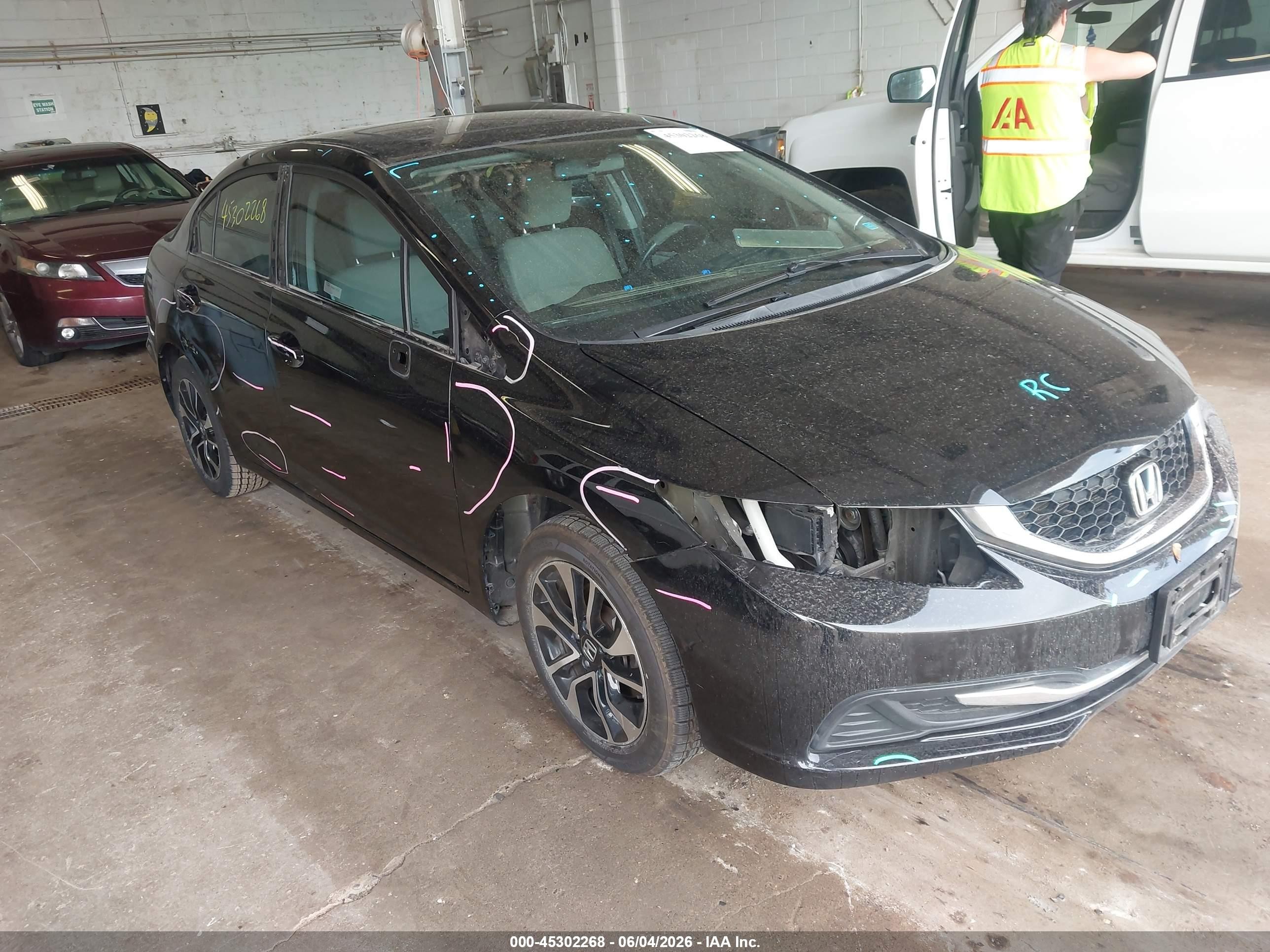 2013 Honda Civic Ex Black vin: 2HGFB2F82DH568654