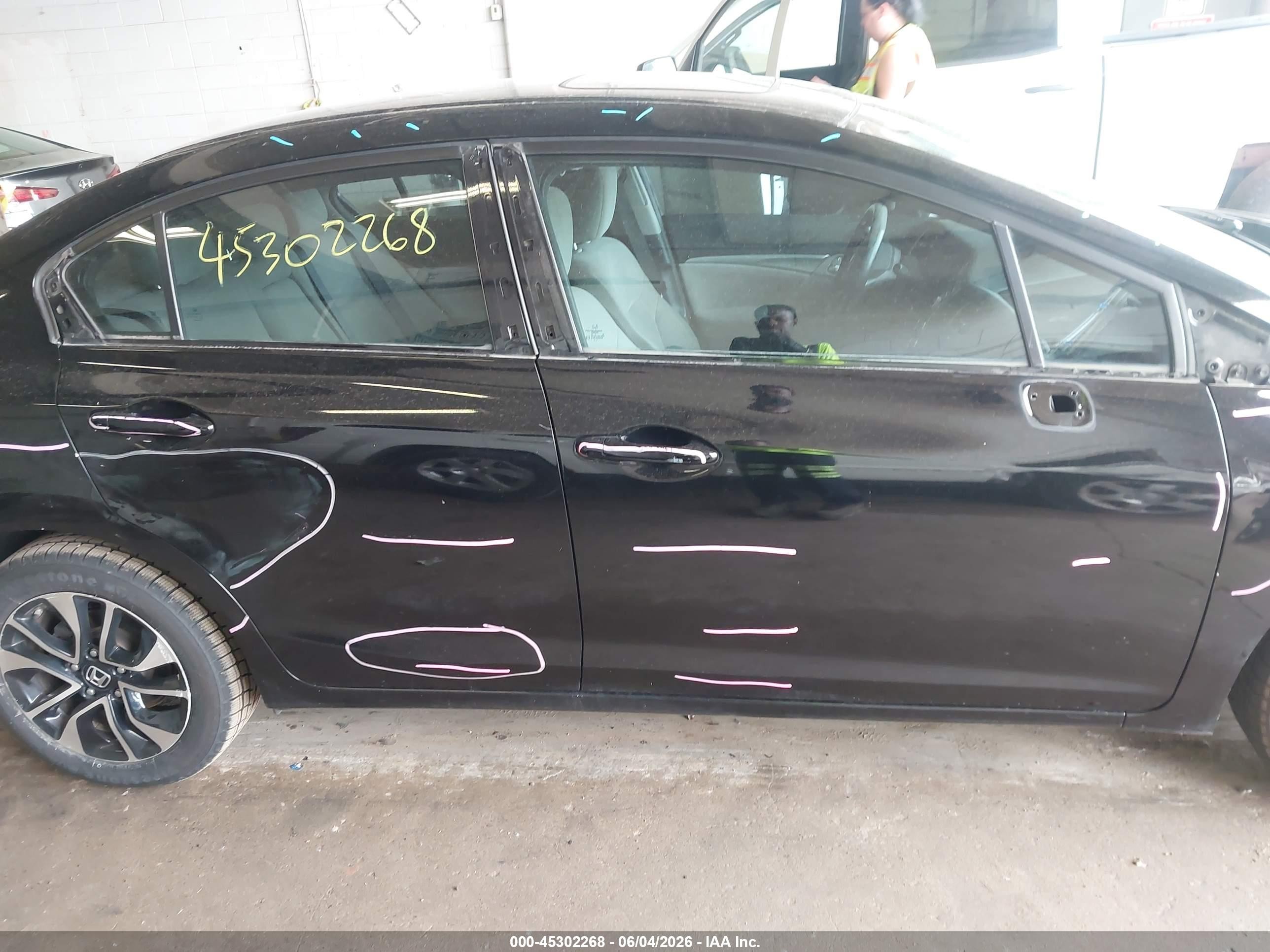 2013 Honda Civic Ex Black vin: 2HGFB2F82DH568654