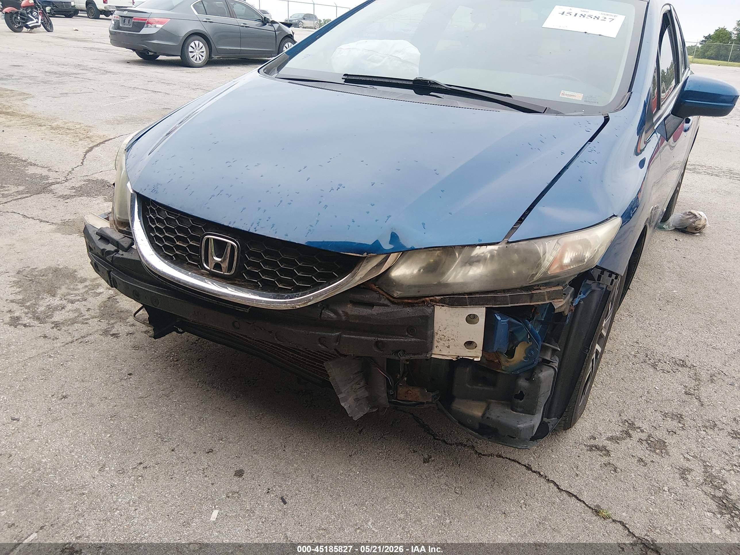 2014 Honda Civic Ex Blue vin: 2HGFB2F82EH519620
