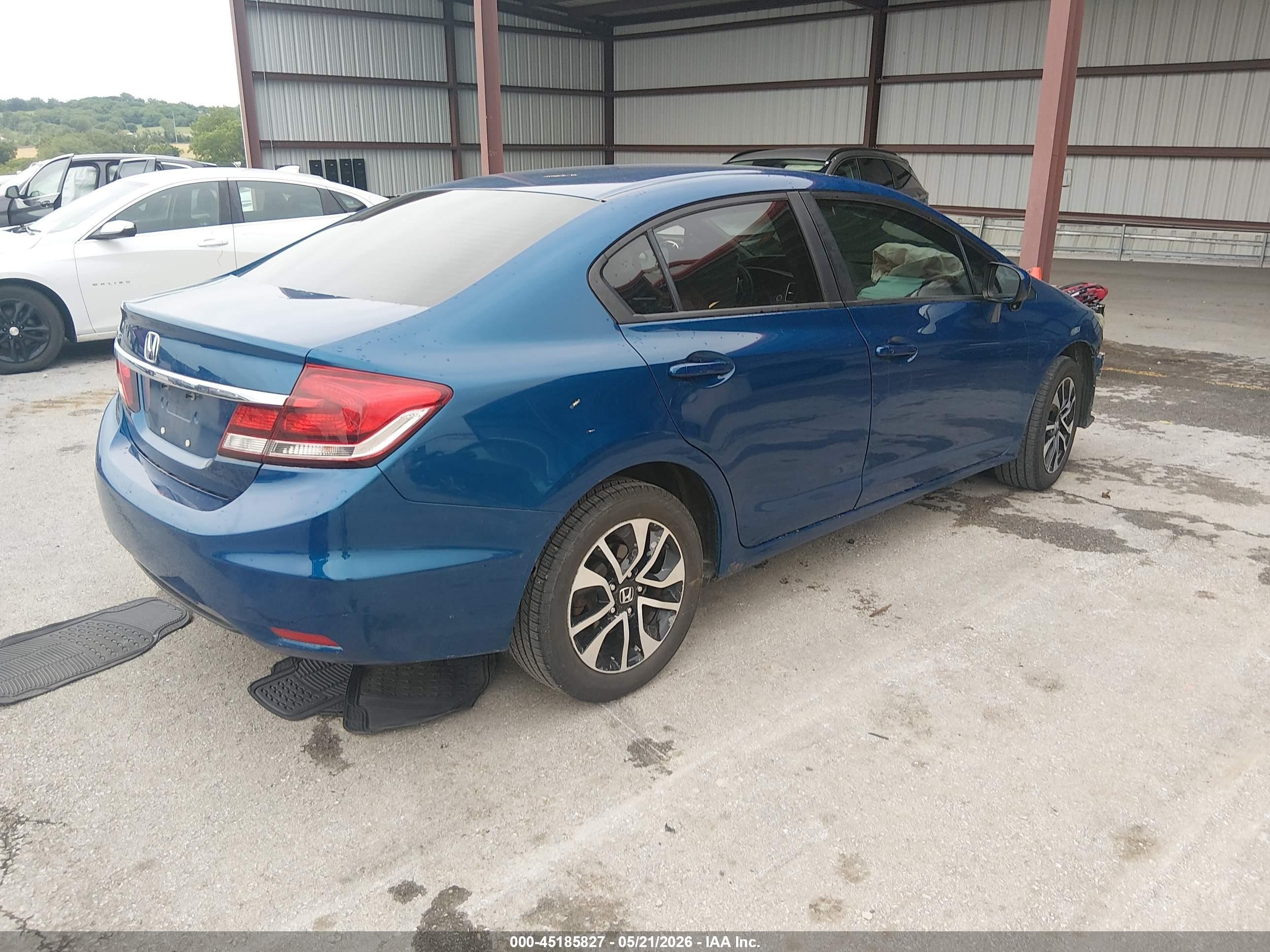 2014 Honda Civic Ex Blue vin: 2HGFB2F82EH519620