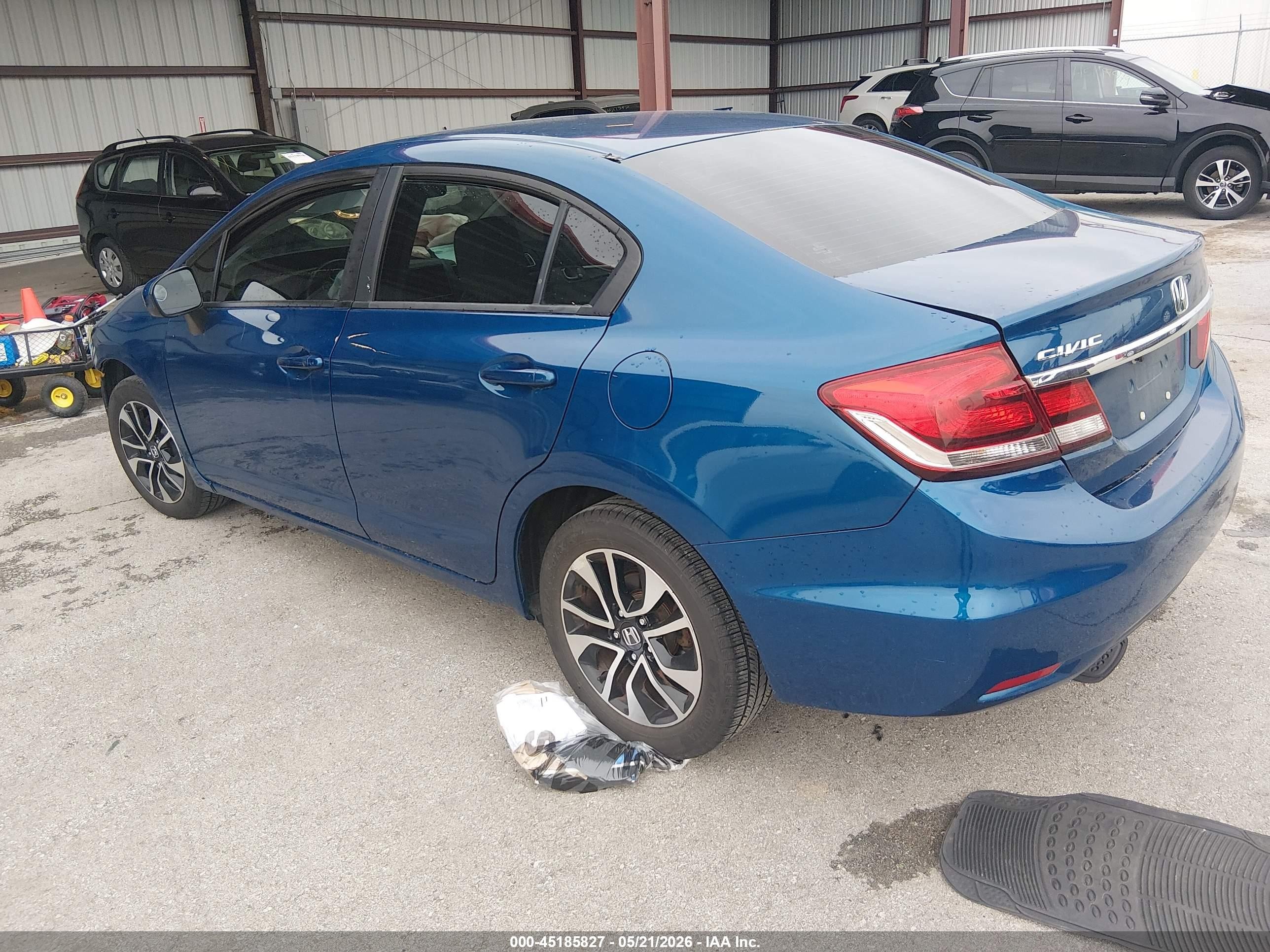 2014 Honda Civic Ex Blue vin: 2HGFB2F82EH519620