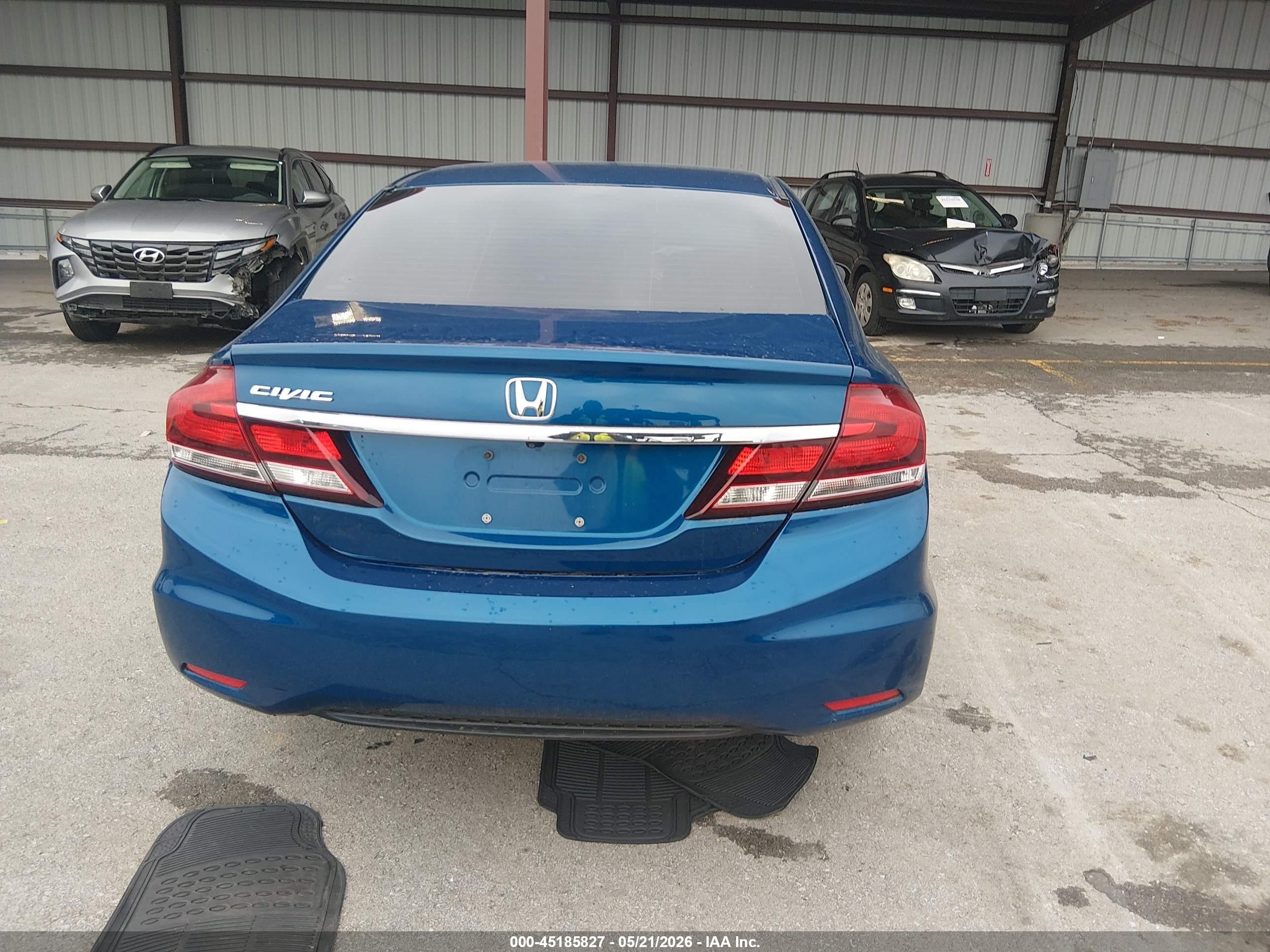 2014 Honda Civic Ex Blue vin: 2HGFB2F82EH519620