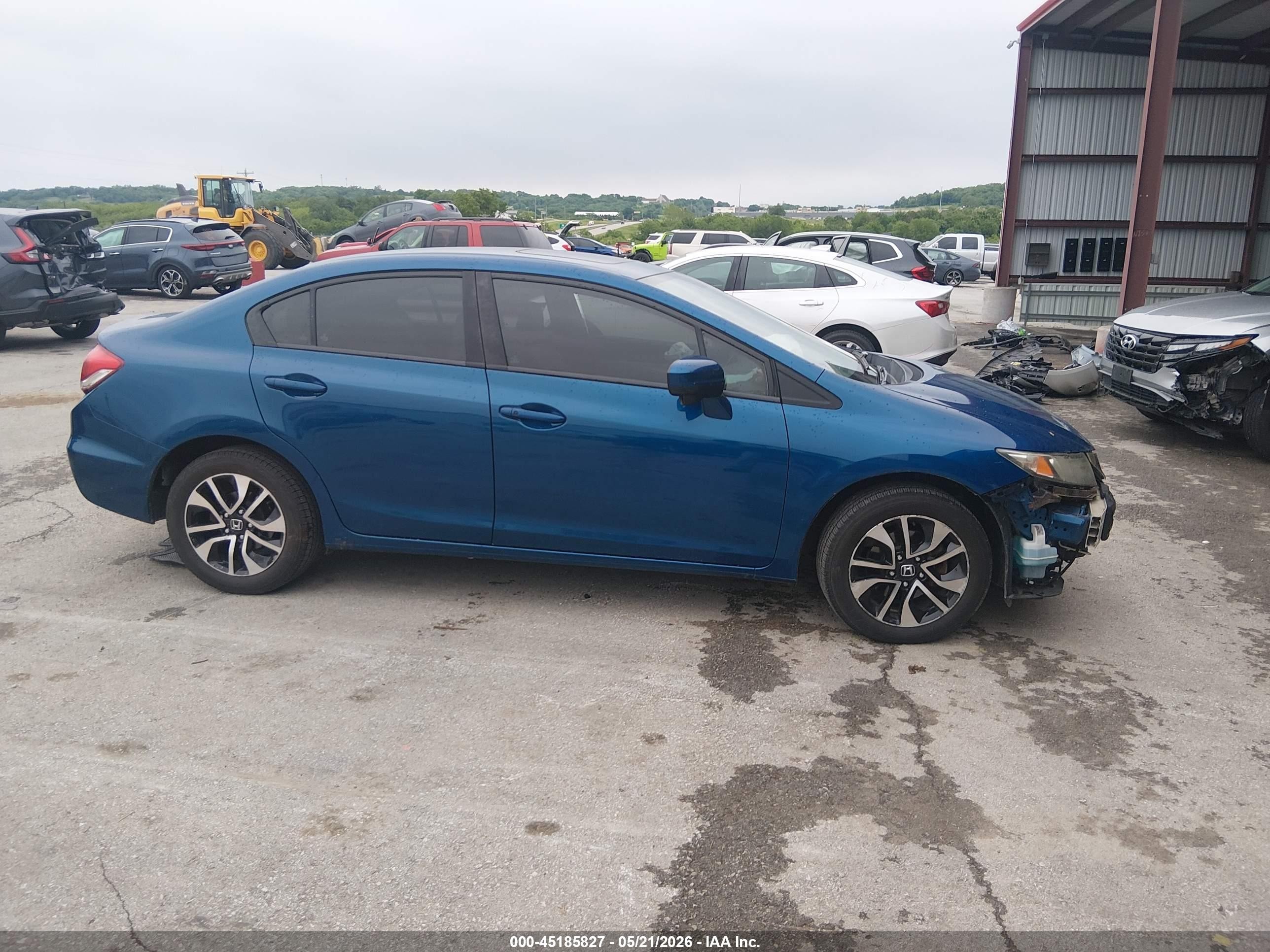 2014 Honda Civic Ex Blue vin: 2HGFB2F82EH519620