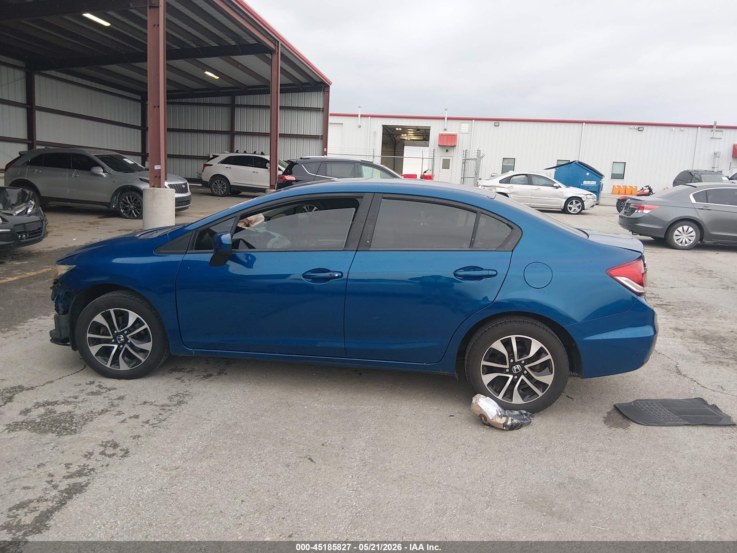 2014 Honda Civic Ex Blue vin: 2HGFB2F82EH519620