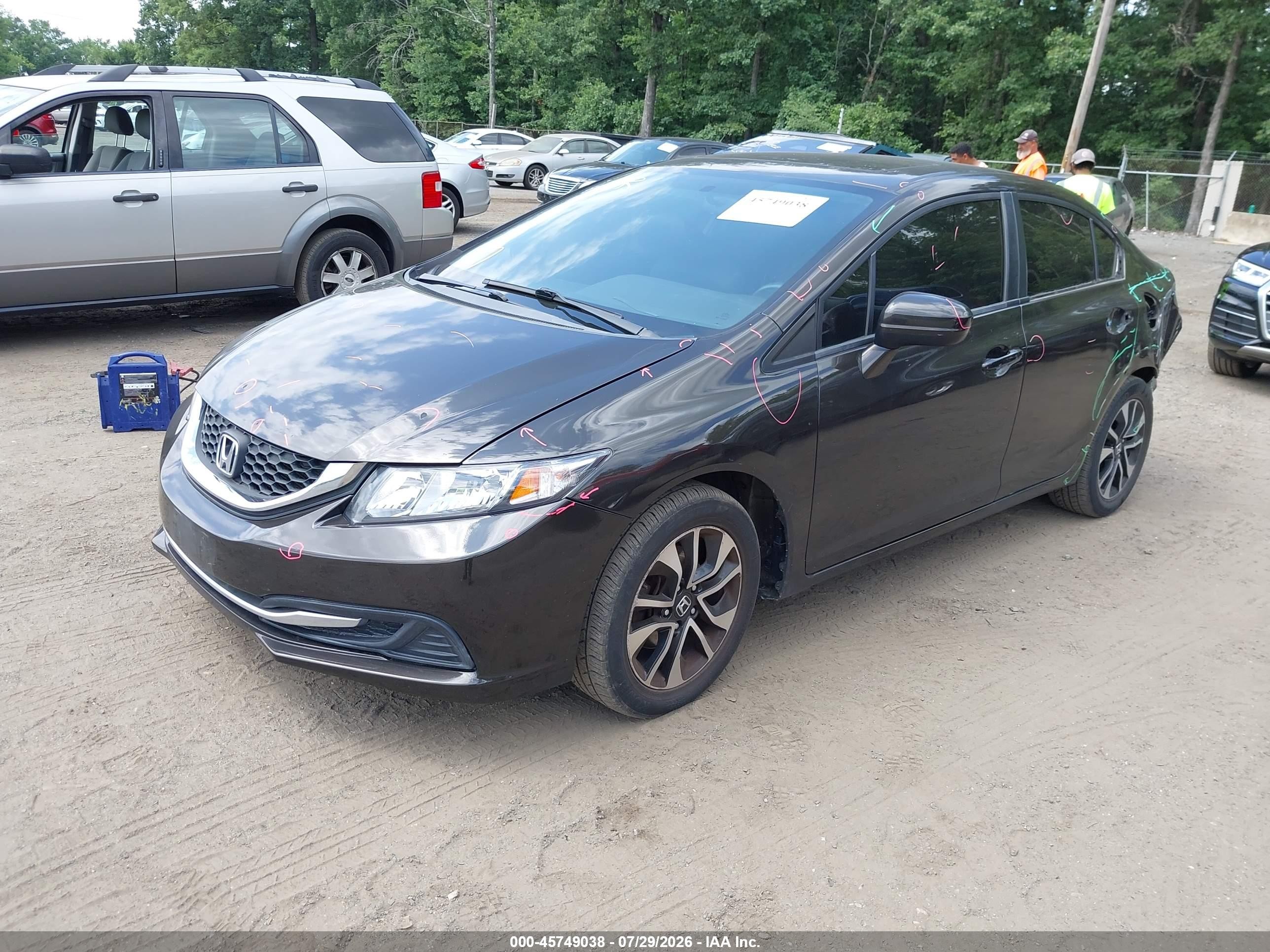 2014 Honda Civic Ex Brown vin: 2HGFB2F82EH532545