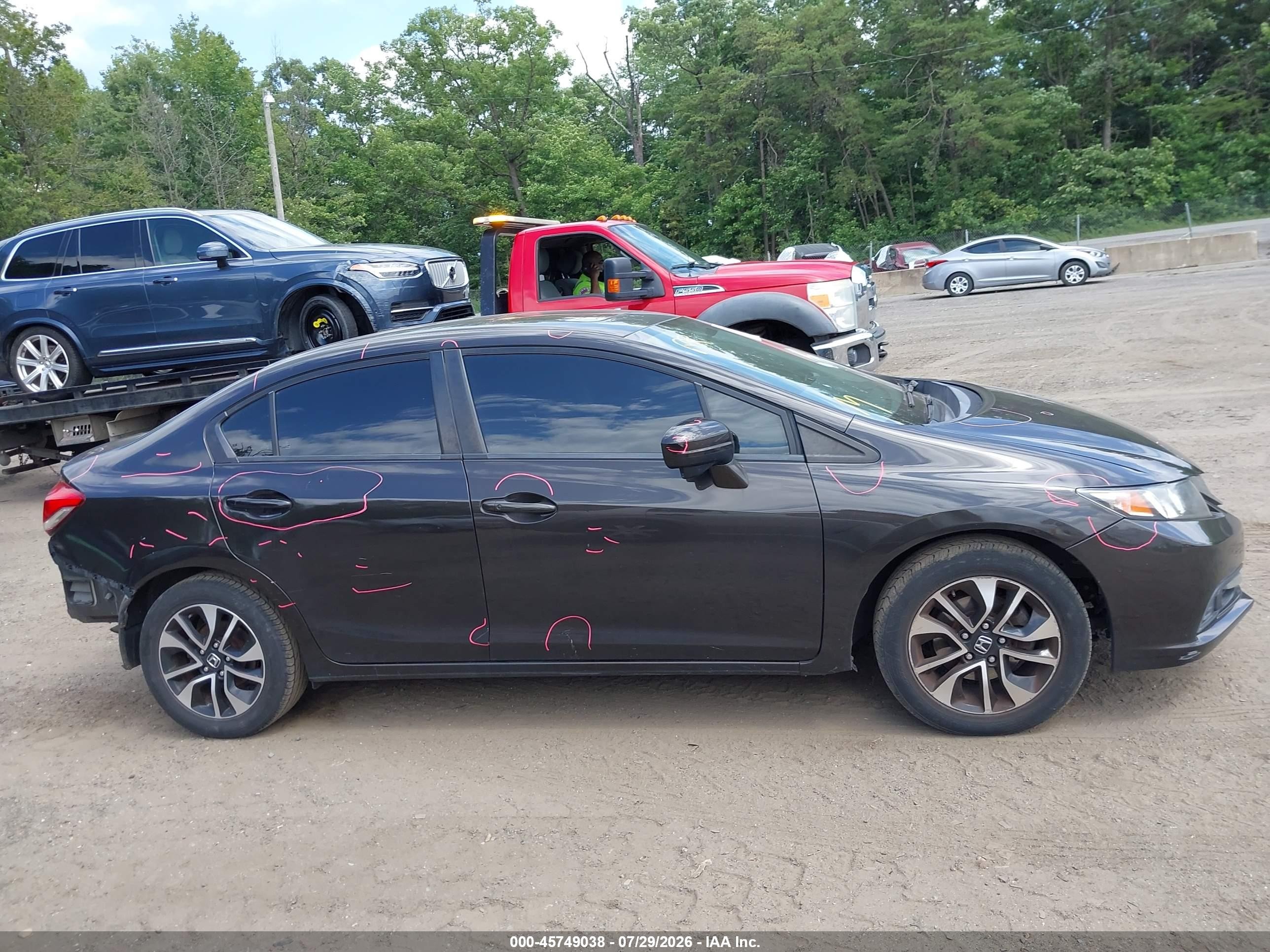 2014 Honda Civic Ex Brown vin: 2HGFB2F82EH532545