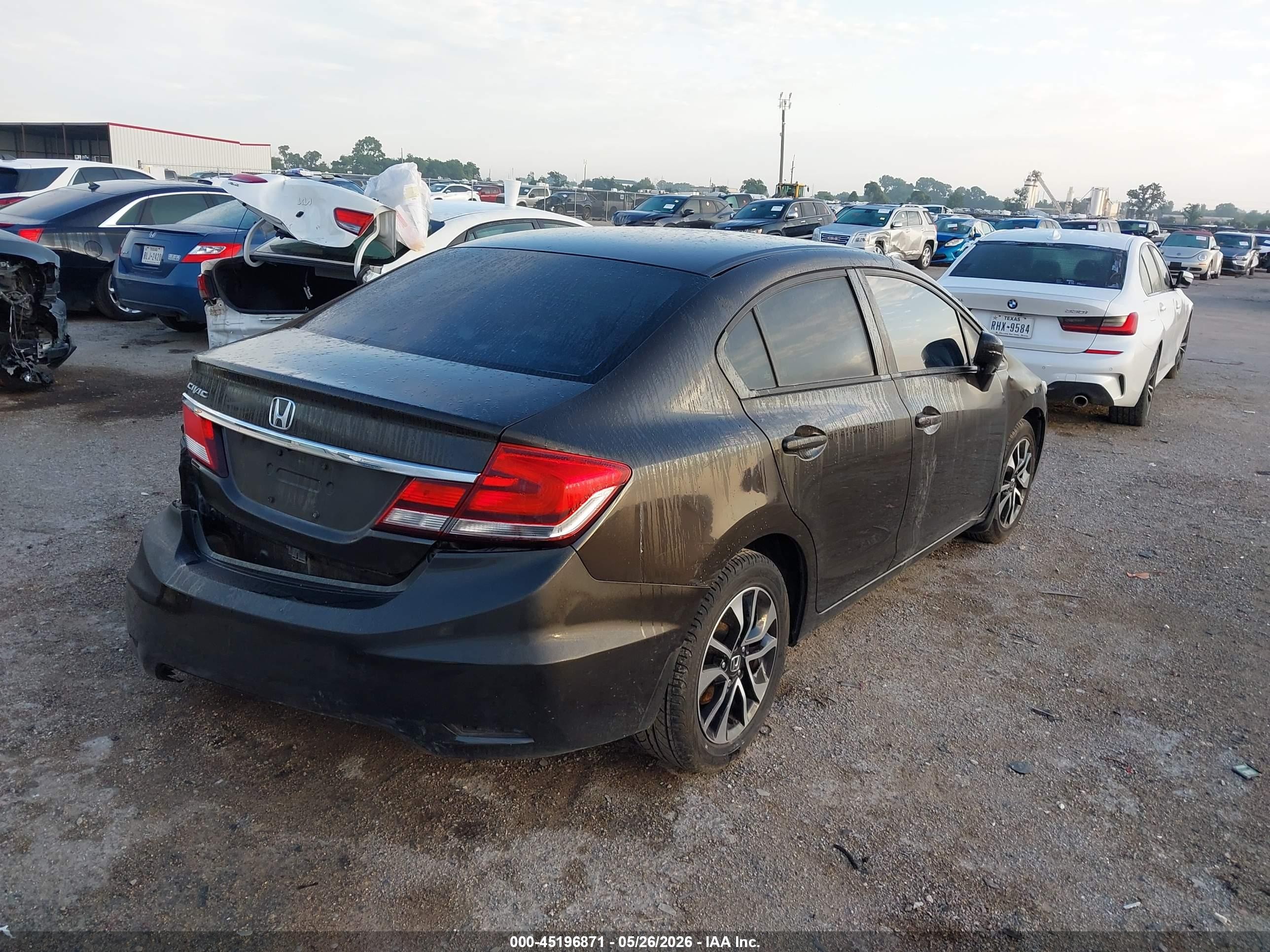 2014 Honda Civic Ex Black vin: 2HGFB2F82EH536076