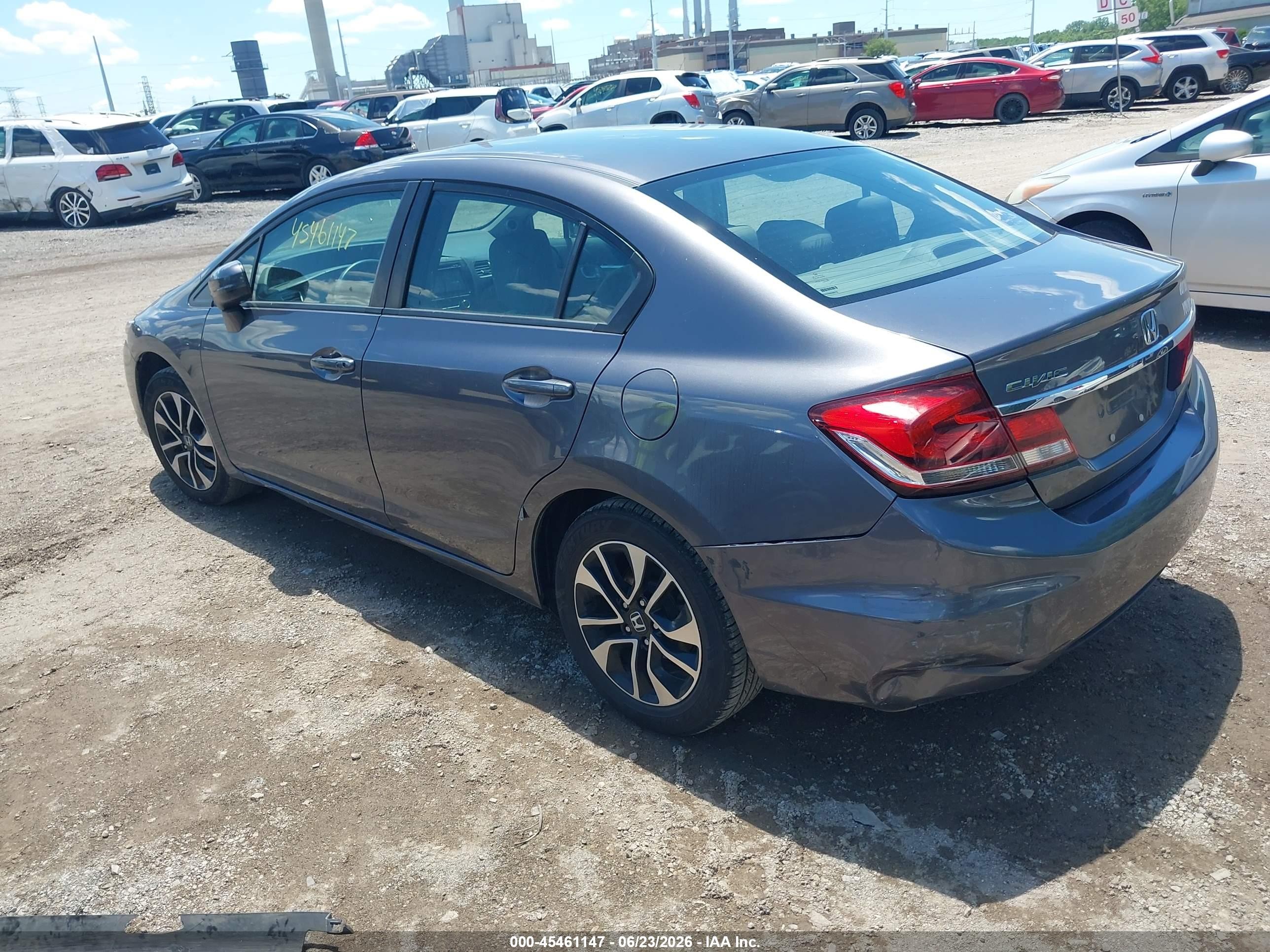 2014 Honda Civic Ex Gray vin: 2HGFB2F82EH538460