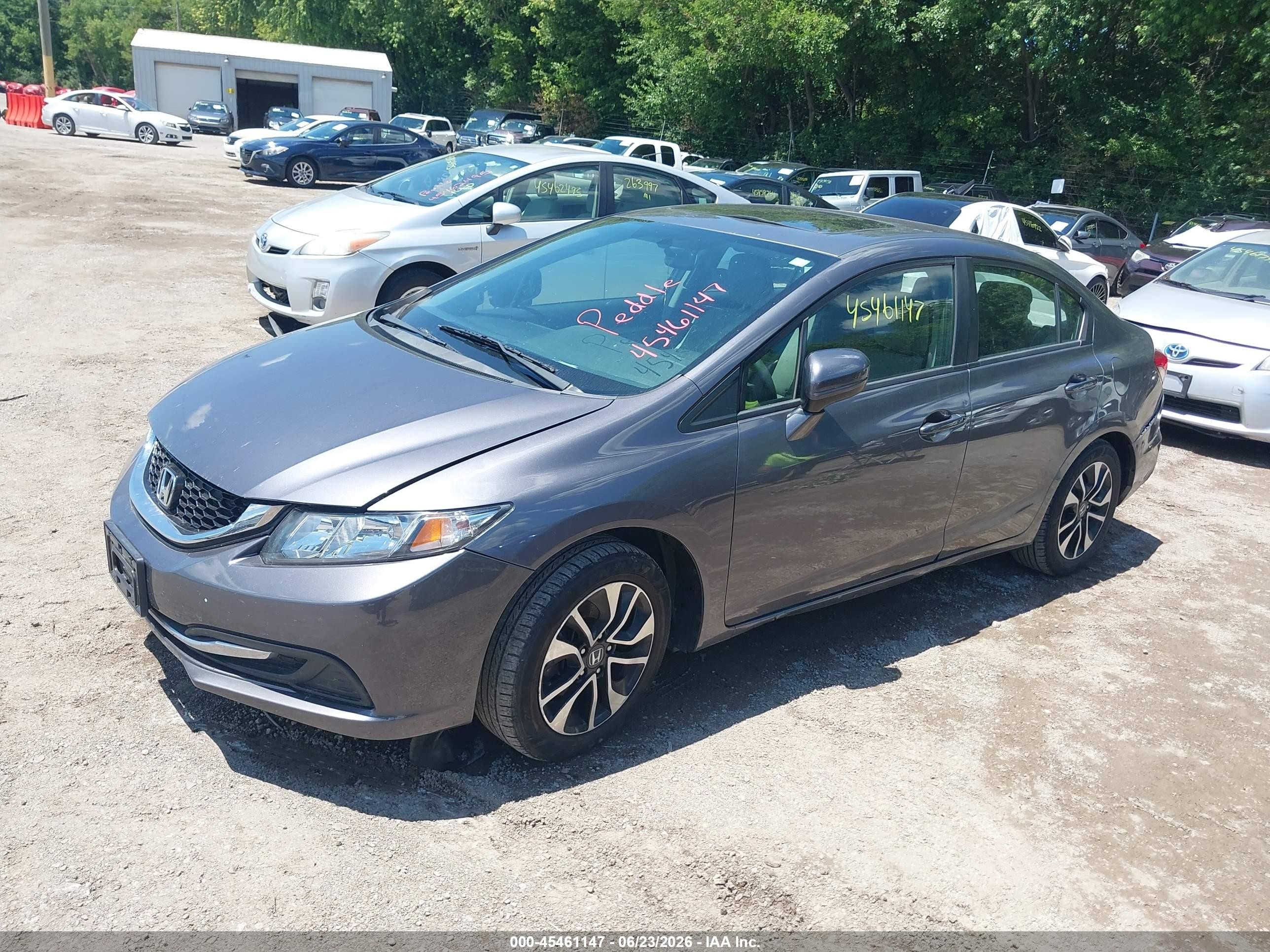 2014 Honda Civic Ex Gray vin: 2HGFB2F82EH538460