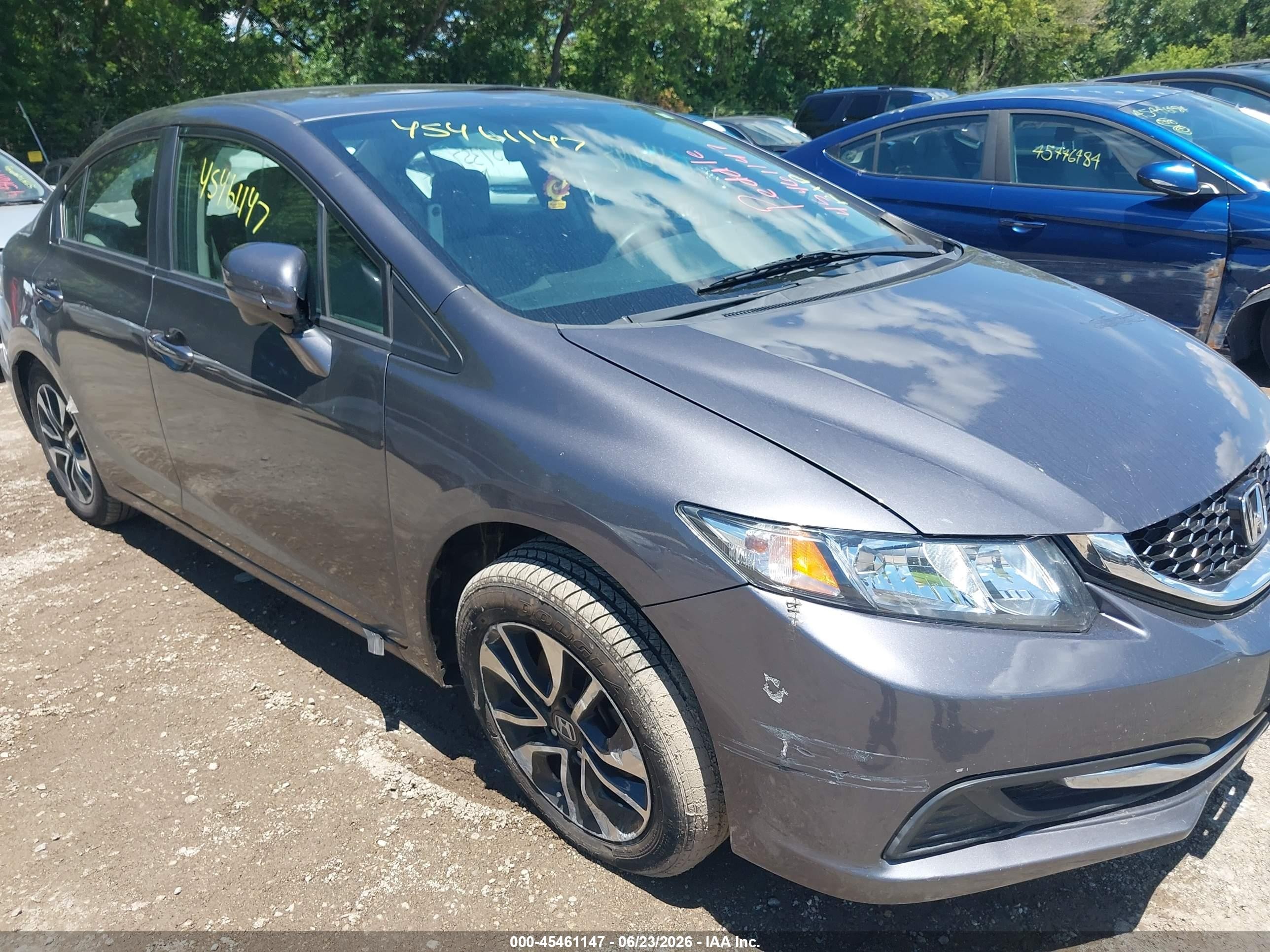 2014 Honda Civic Ex Gray vin: 2HGFB2F82EH538460