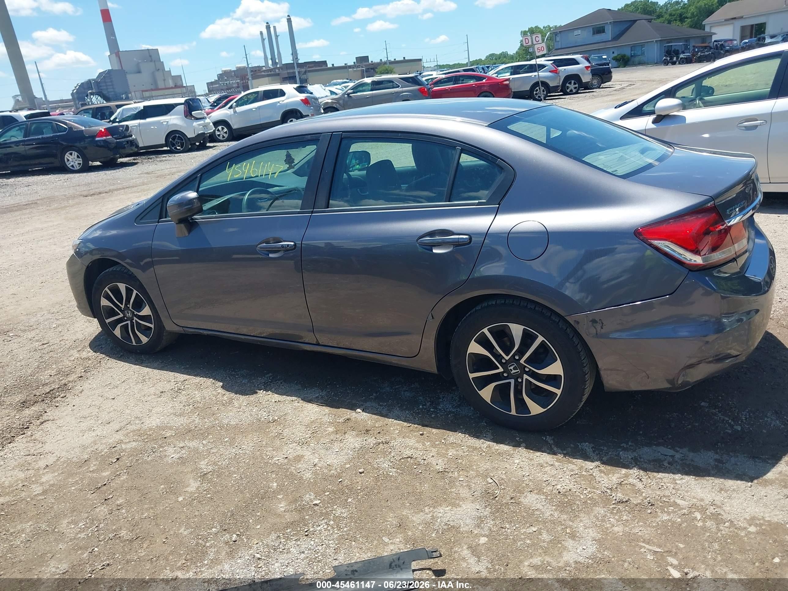 2014 Honda Civic Ex Gray vin: 2HGFB2F82EH538460
