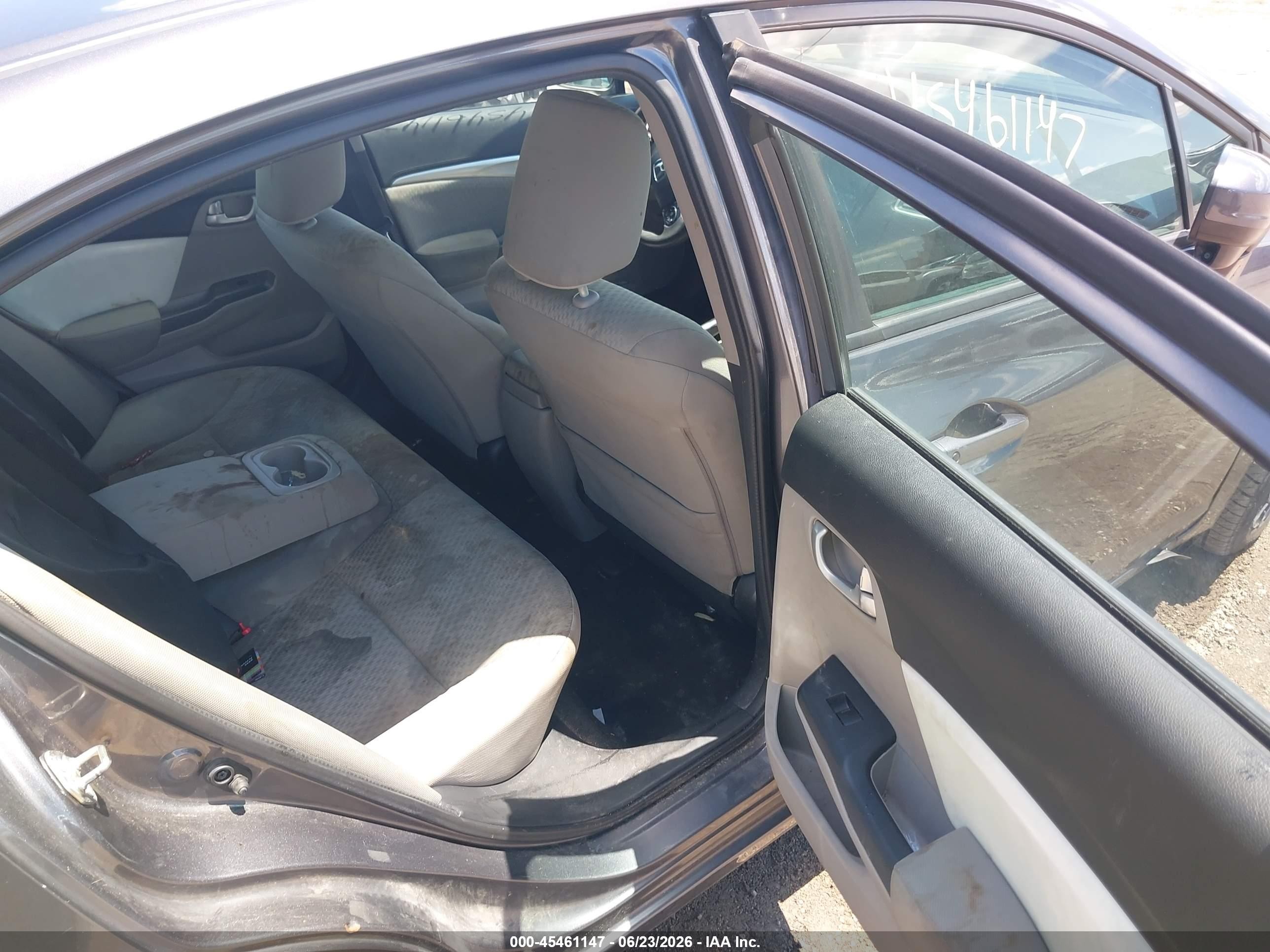 2014 Honda Civic Ex Gray vin: 2HGFB2F82EH538460
