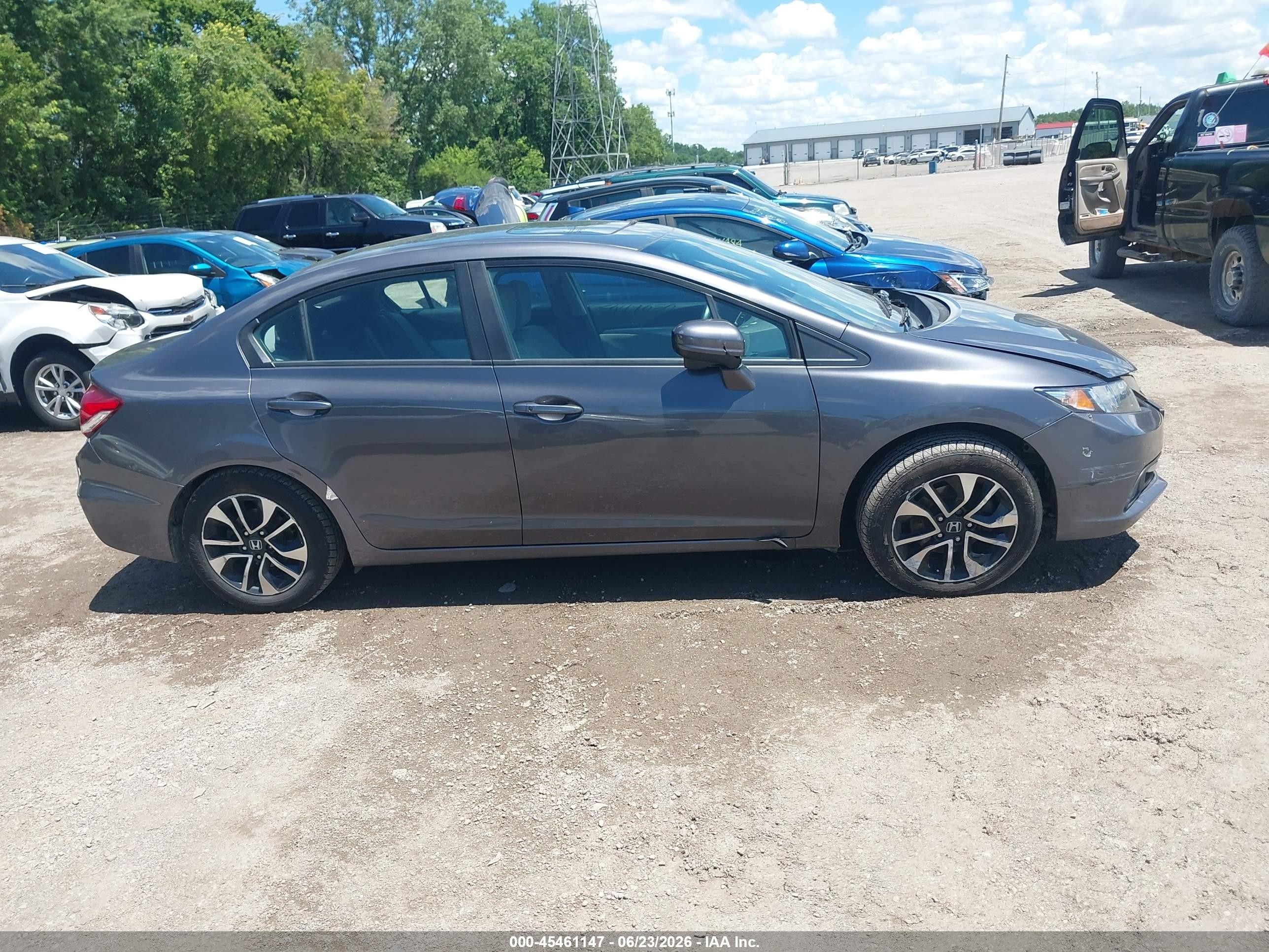 2014 Honda Civic Ex Gray vin: 2HGFB2F82EH538460