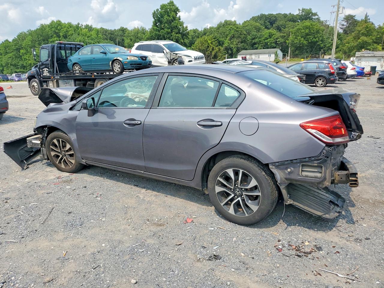 2014 Honda Civic Ex Gray vin: 2HGFB2F82EH551838