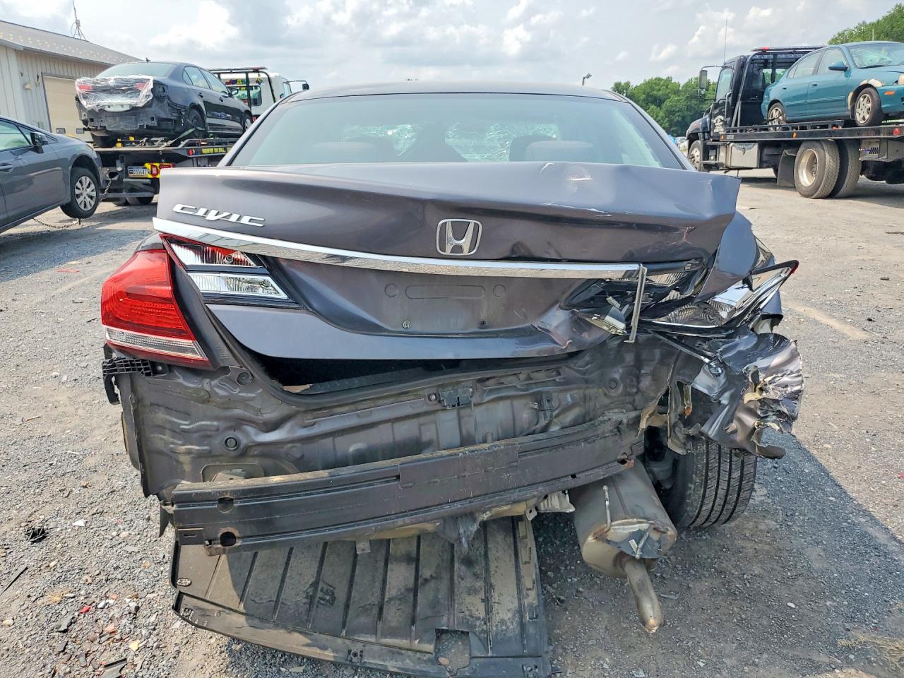 2014 Honda Civic Ex Gray vin: 2HGFB2F82EH551838