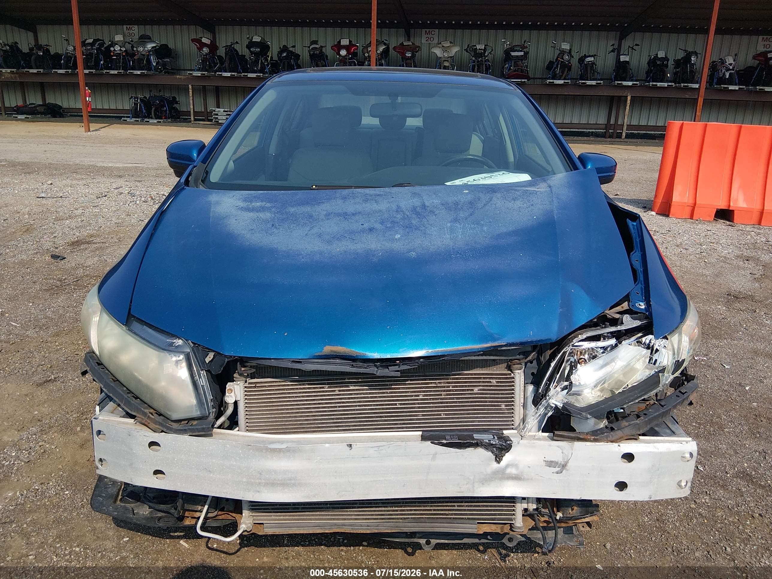 2014 Honda Civic Ex Синий vin: 2HGFB2F82EH560216