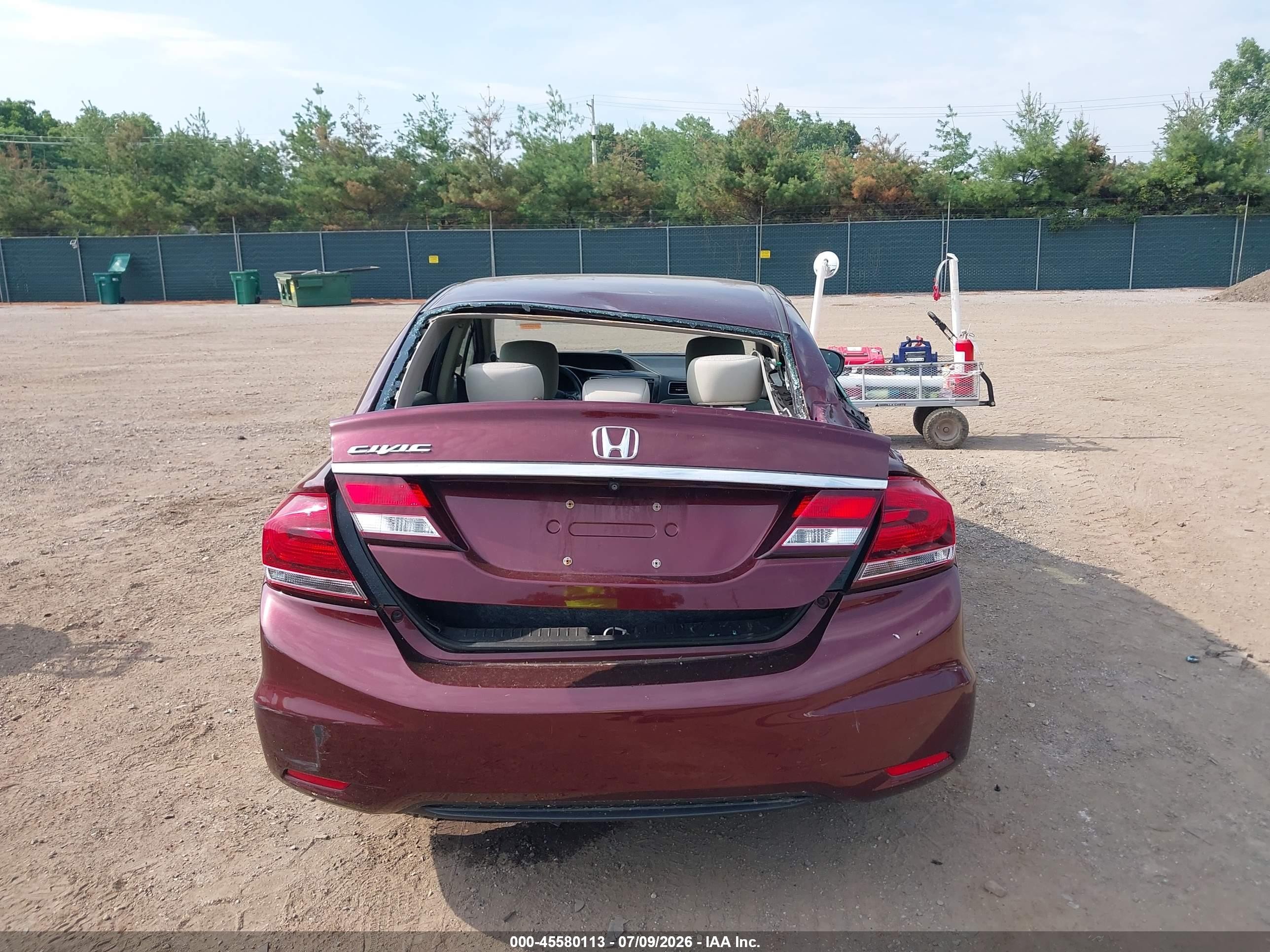 2015 Honda Civic Ex Maroon vin: 2HGFB2F82FH507095