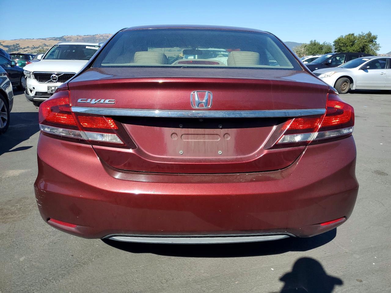 2015 Honda Civic Ex Burgundy vin: 2HGFB2F82FH510529