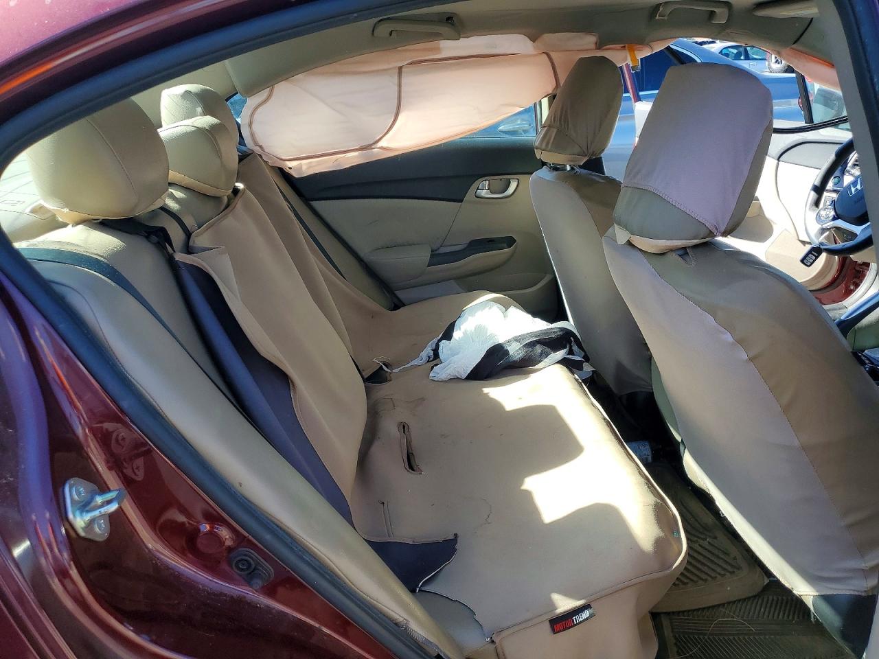 2015 Honda Civic Ex Burgundy vin: 2HGFB2F82FH510529